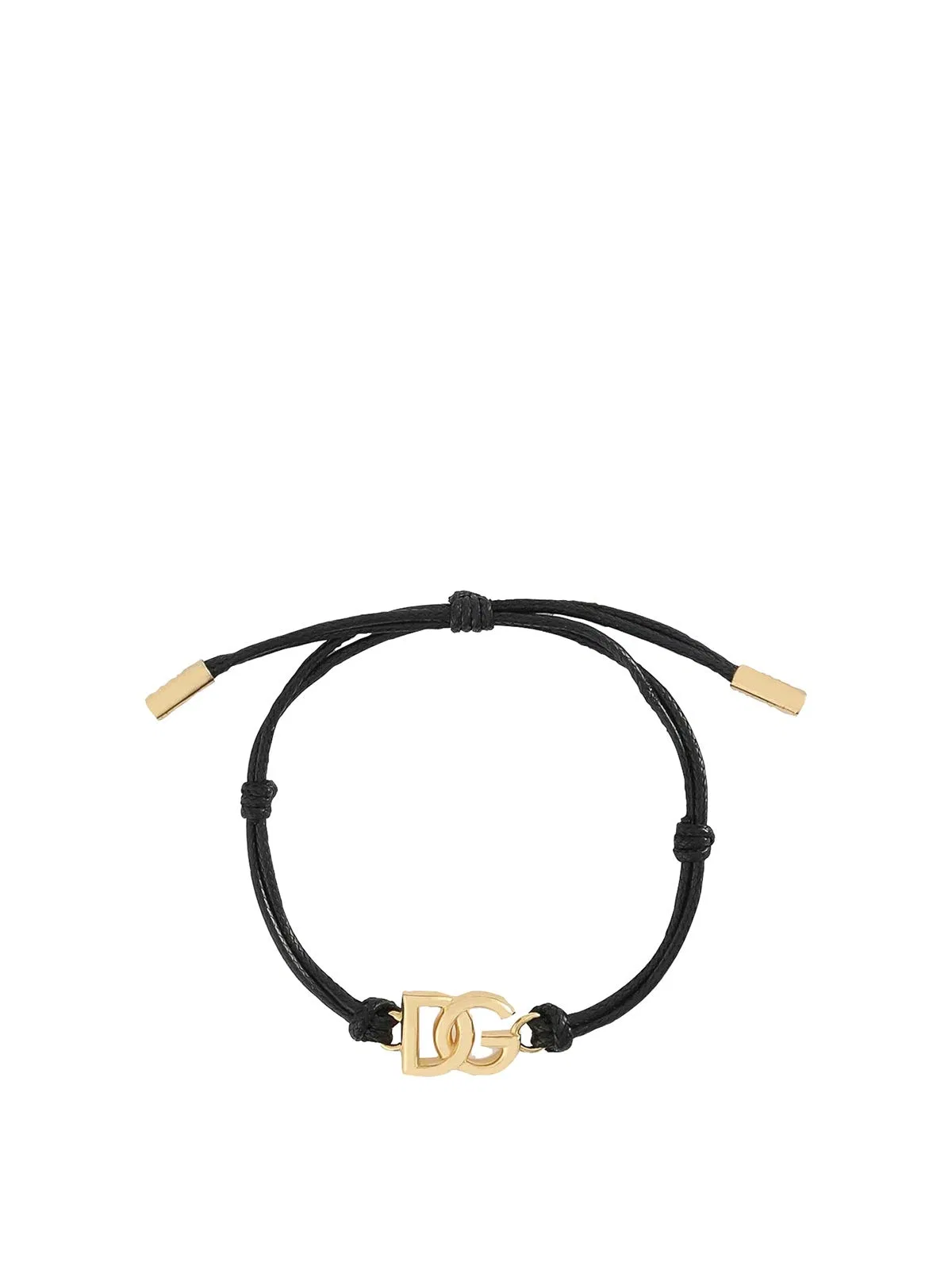 Dolce & Gabbana Black Dg Logo Bracelet
