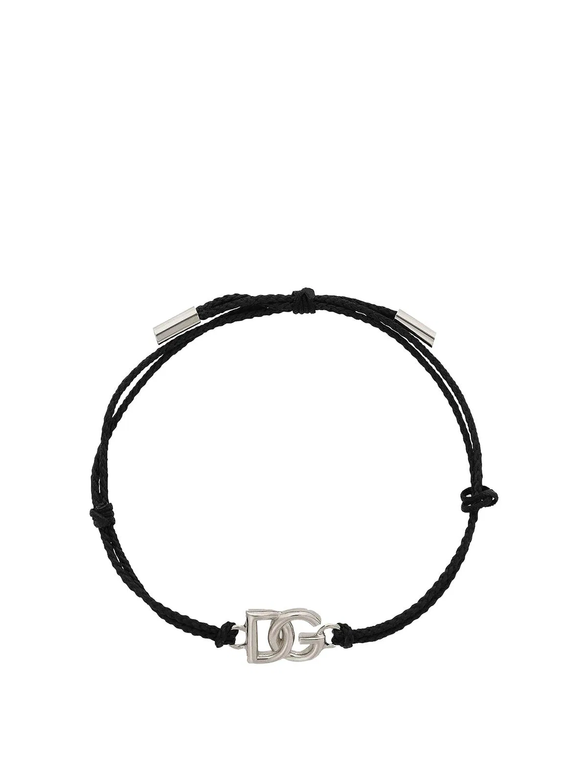 Dolce & Gabbana Small Dg Logo Cord Bracelet