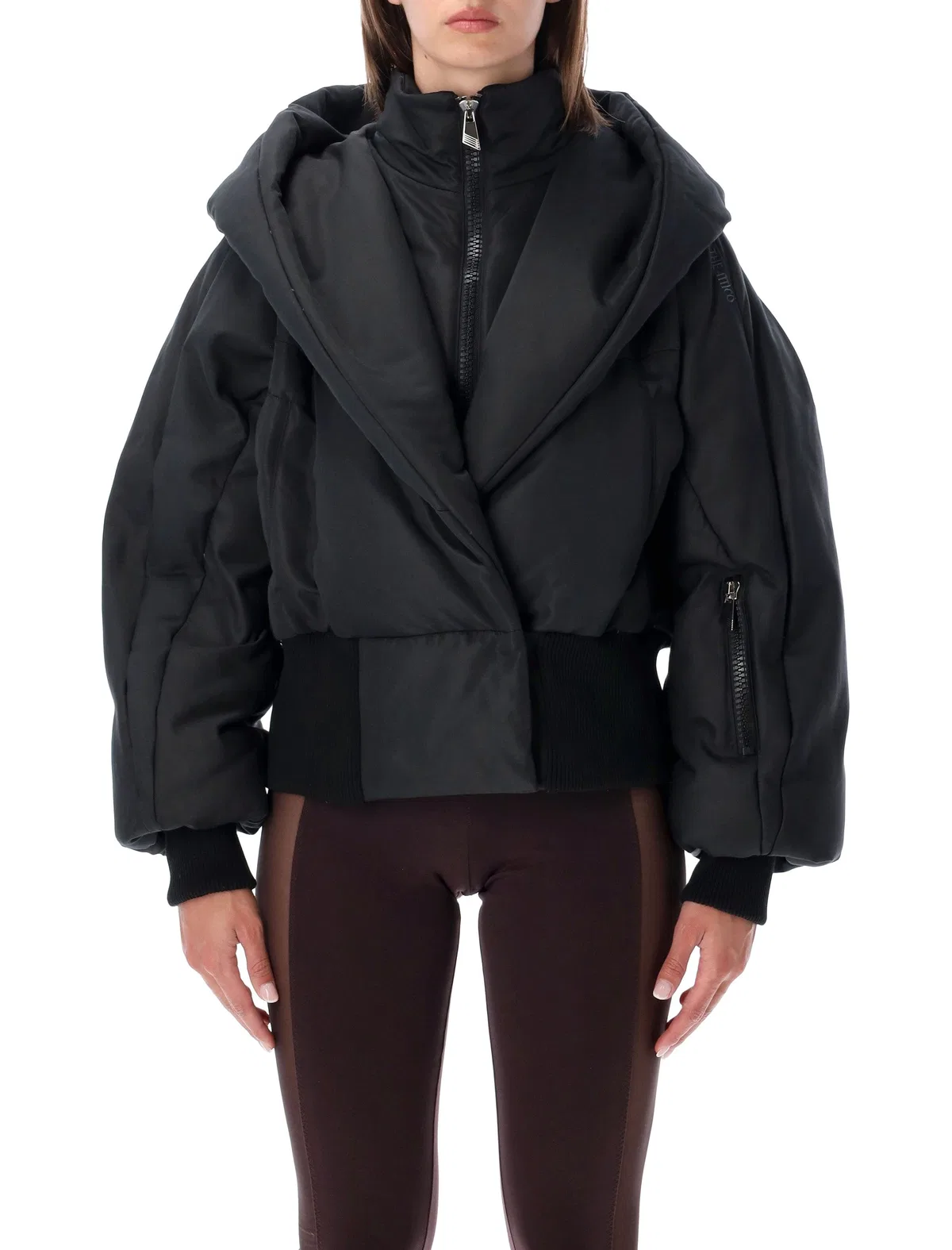 Layered Hooded Puffer Jacket