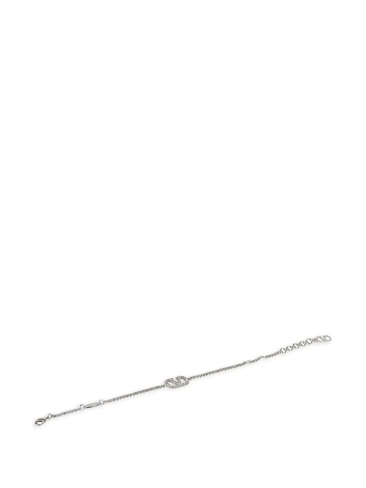 Valentino Garavani Valentino Vlogo Signature Bracelet In Silver