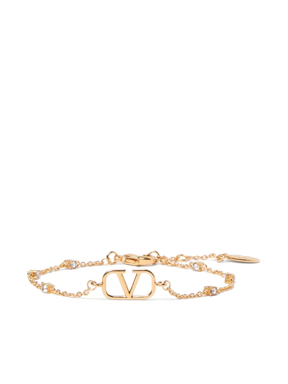 Vlogo Signature Metal And Swarovski Crystal Bracelet