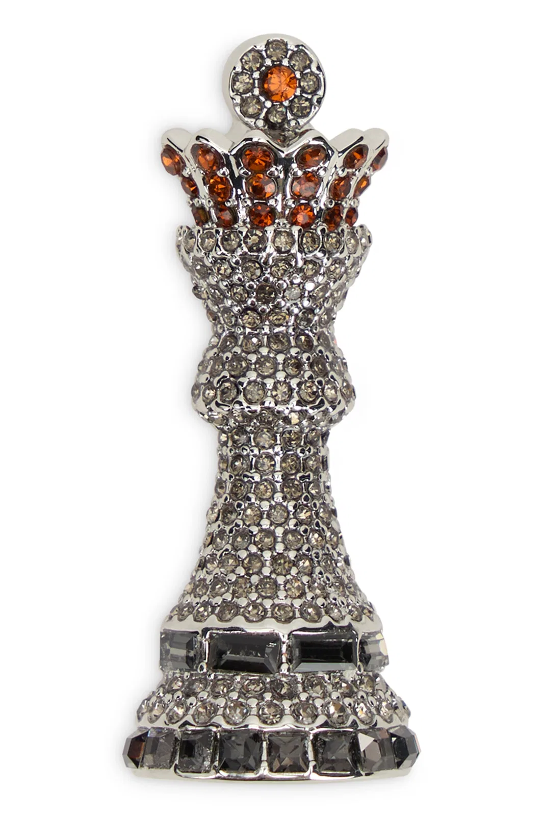 Weekend Max Mara Chip-shaped Pin In Silver