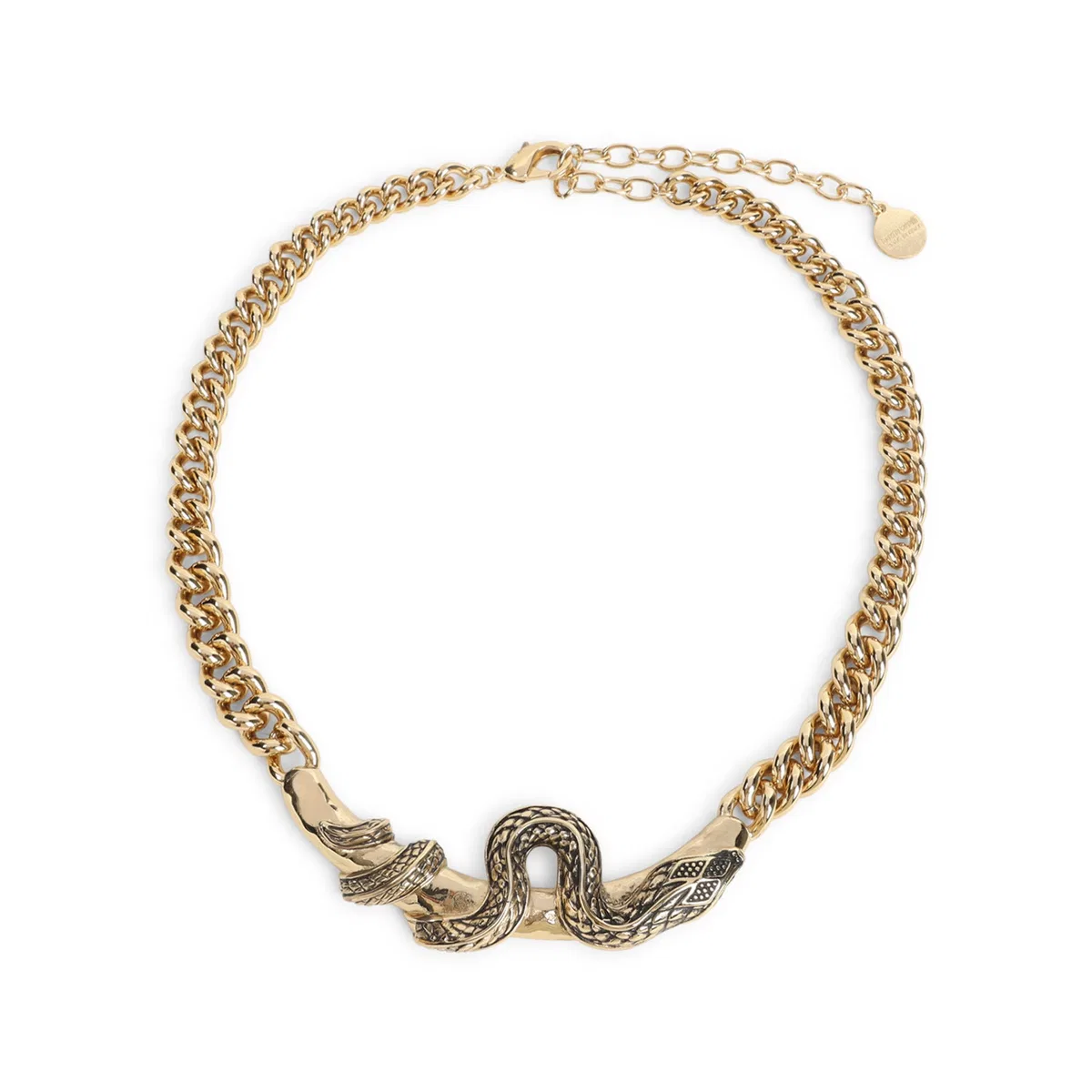 Old Gold Serpentine Necklace