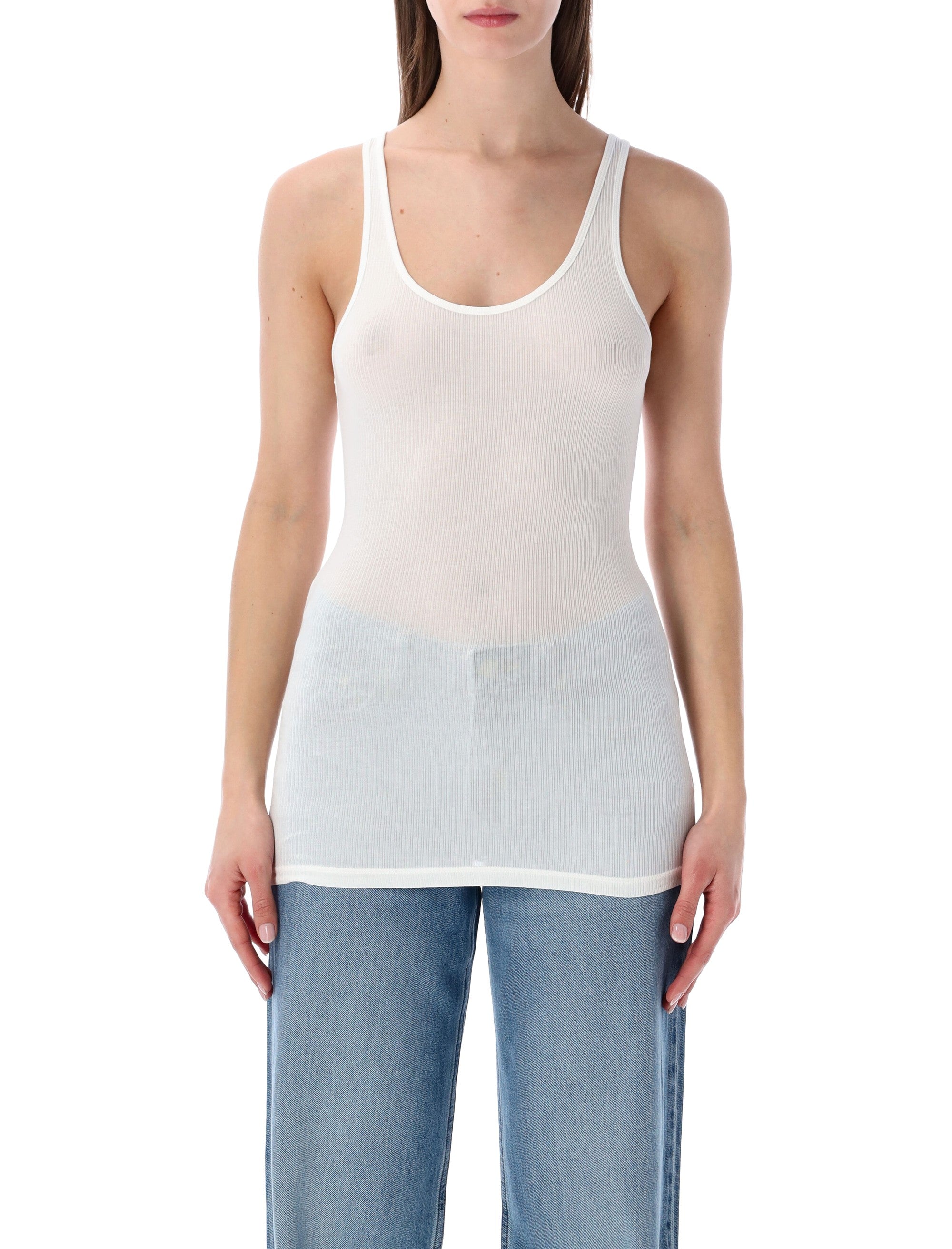 Ribbed Cotton-Lycra Daily Tank