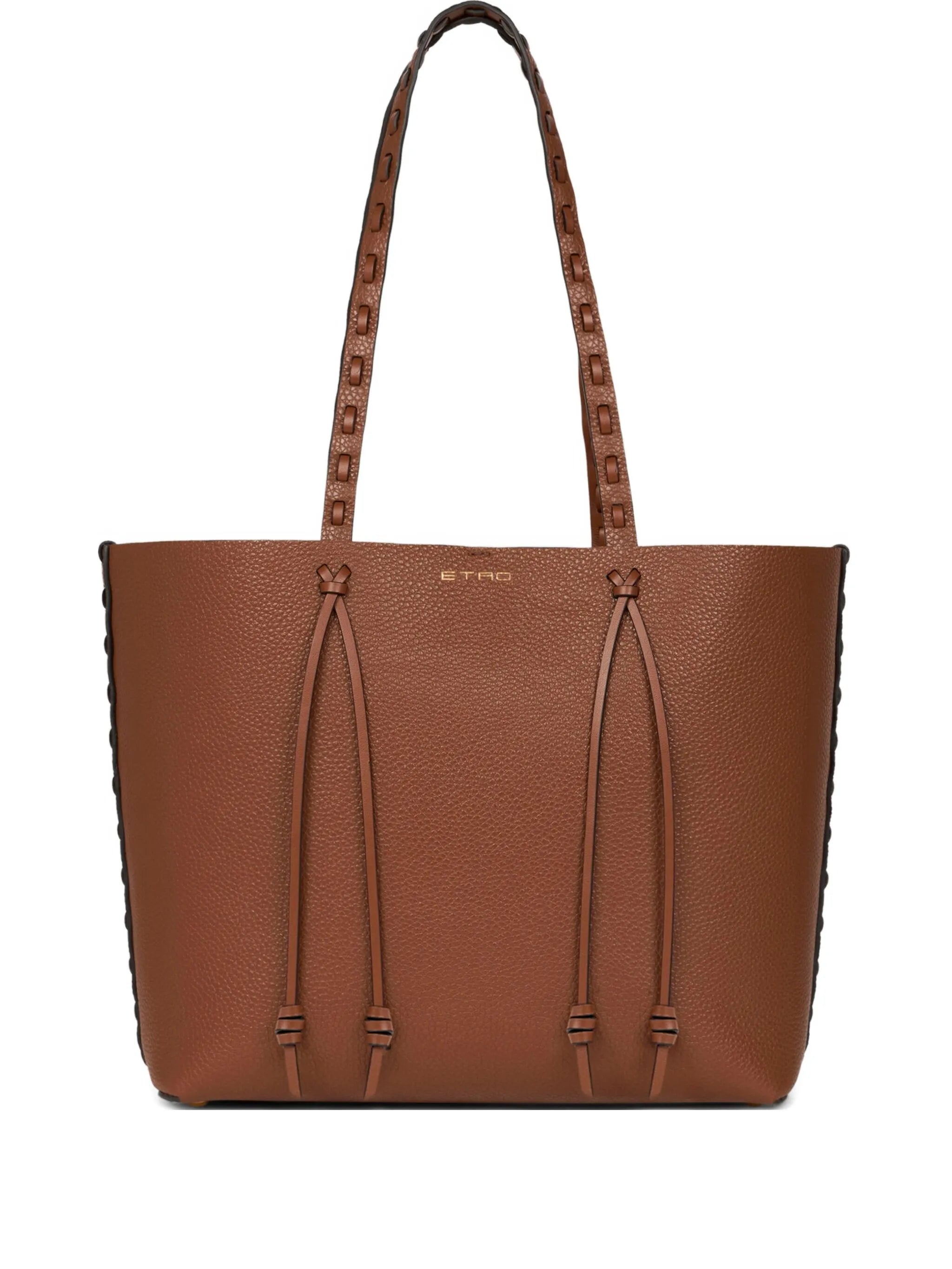 Shopping Essential M Brown Golden Logo
