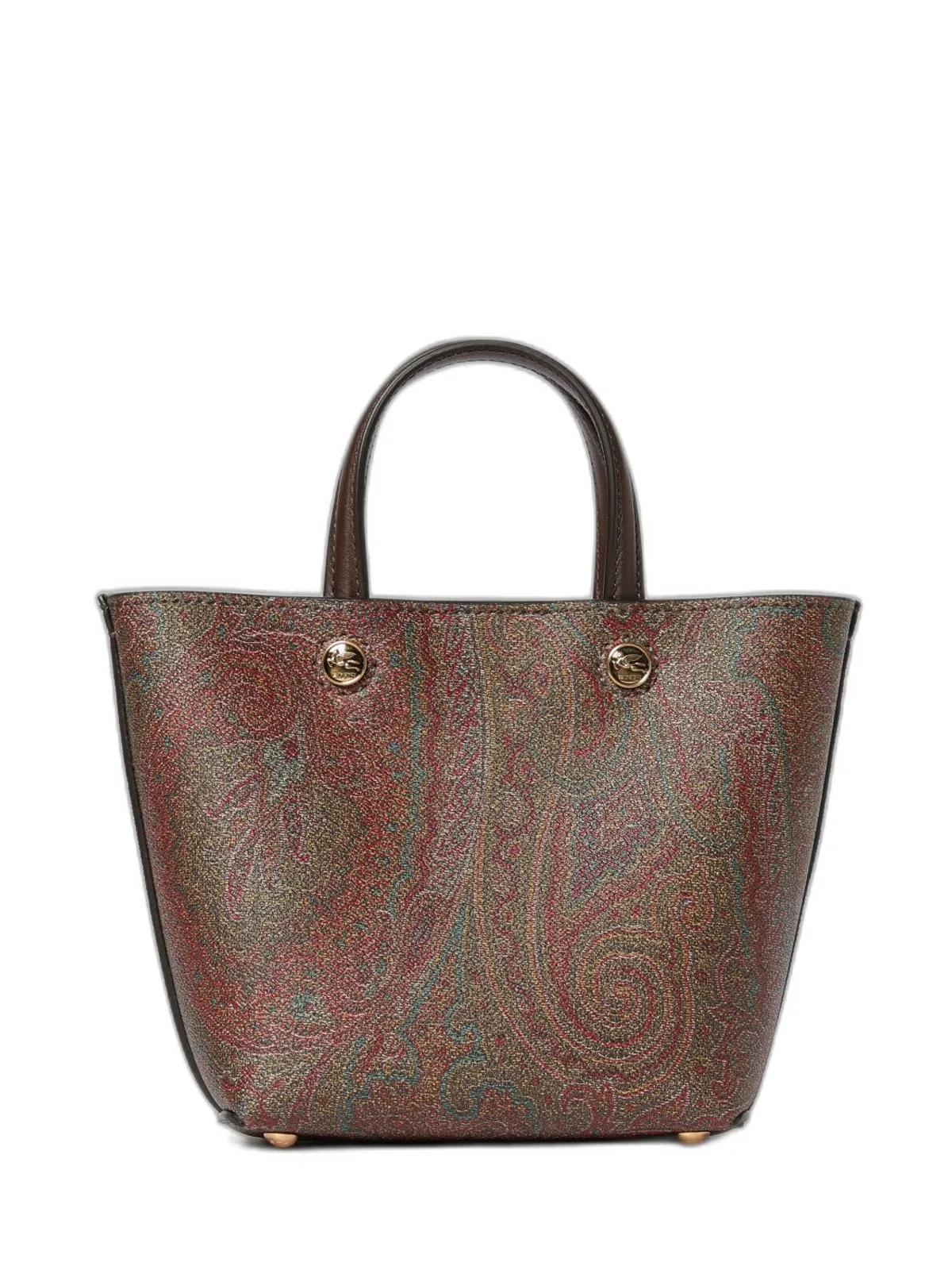 Etro Essential Mini Tote In Brown