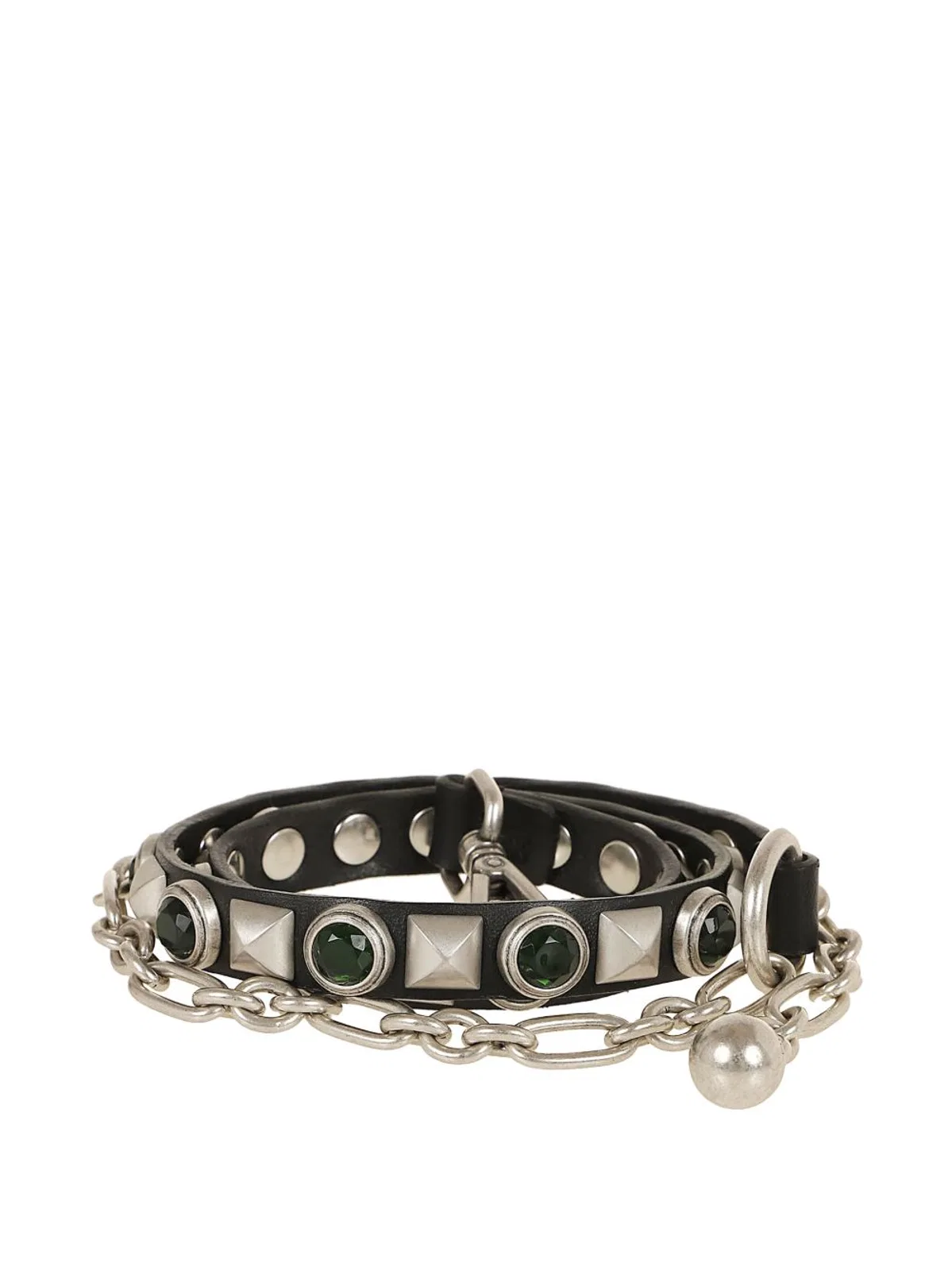 Etro Black Leather Belt In Pattern