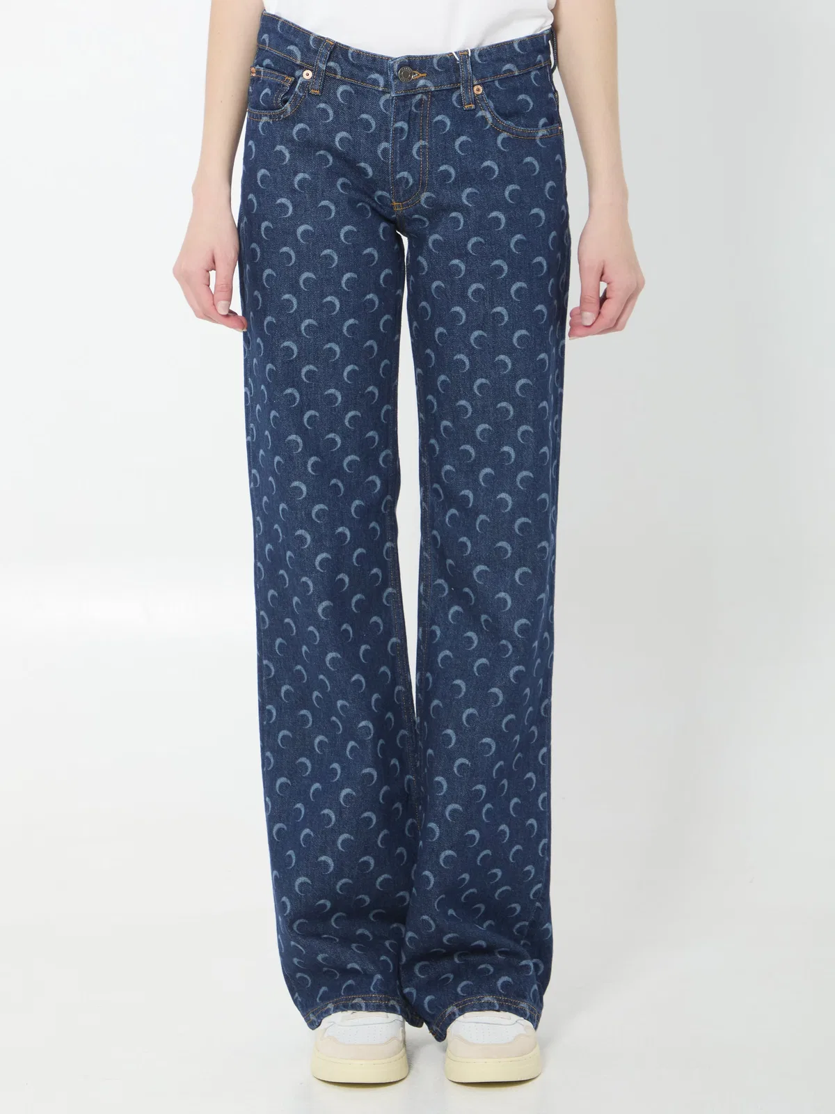 Midnight Blue Cotton Jeans