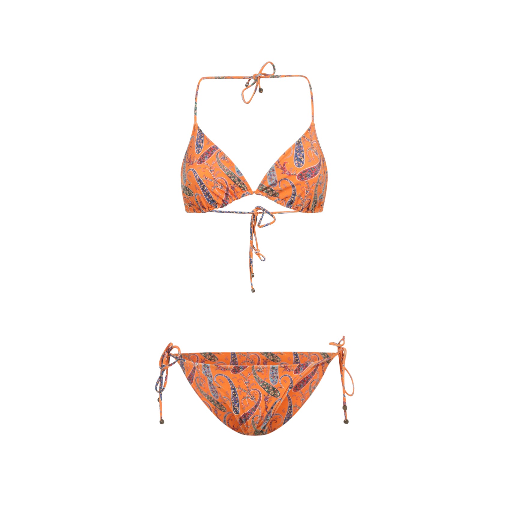 Orange Bikini Est Multicolored Amebas