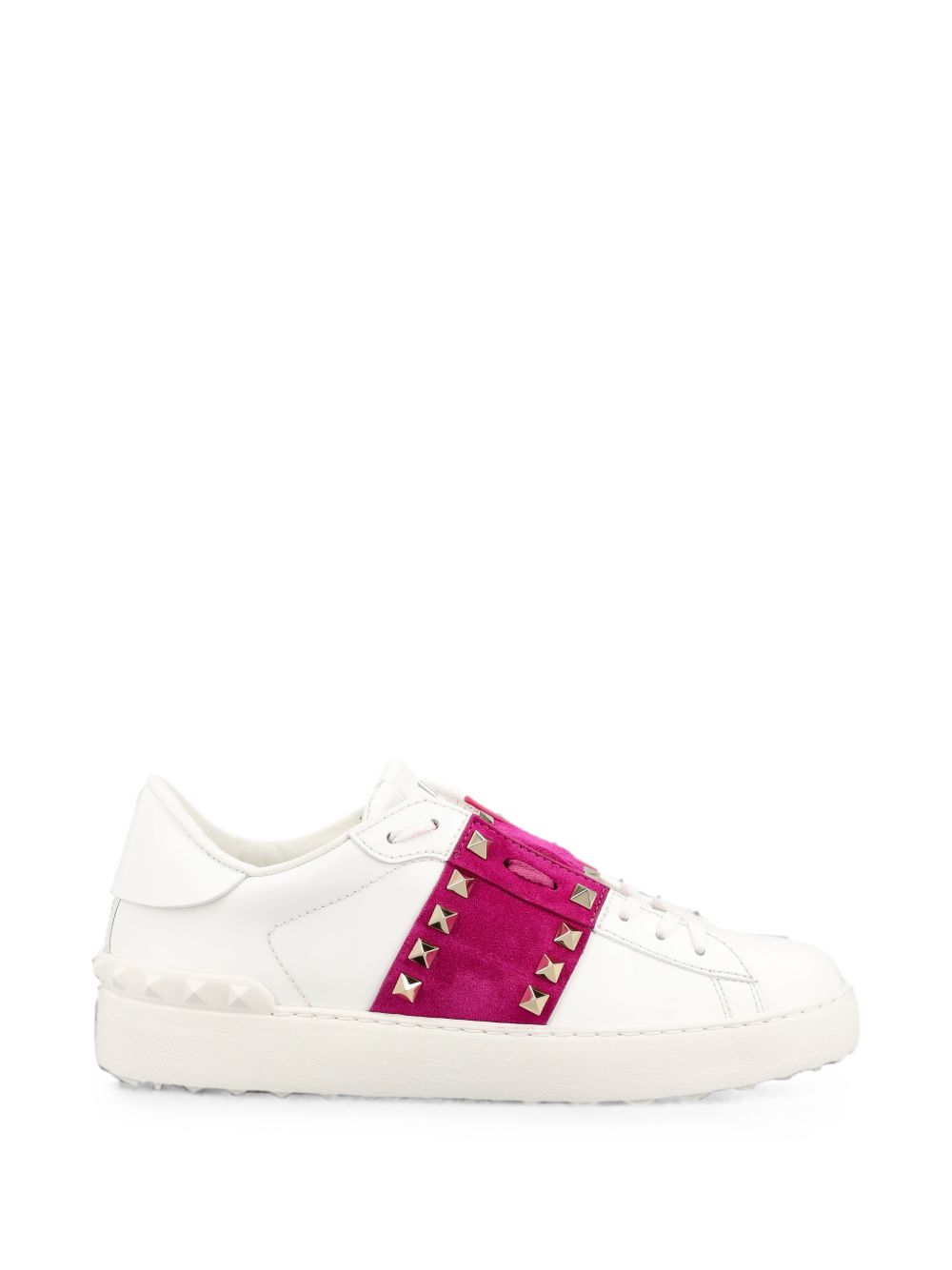 Rockstud Untitled Leather Sneakers