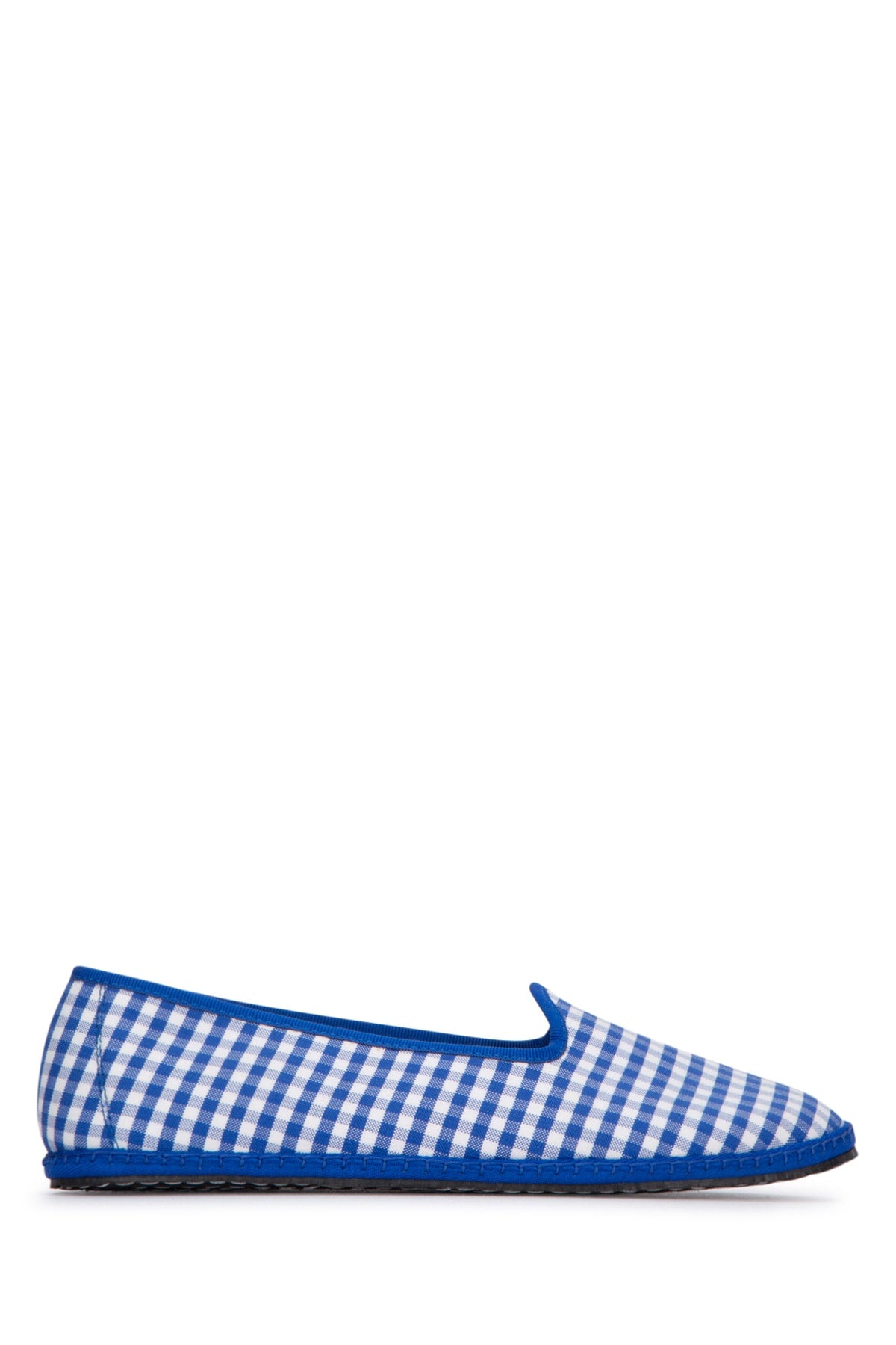Checked Slip On Loafers