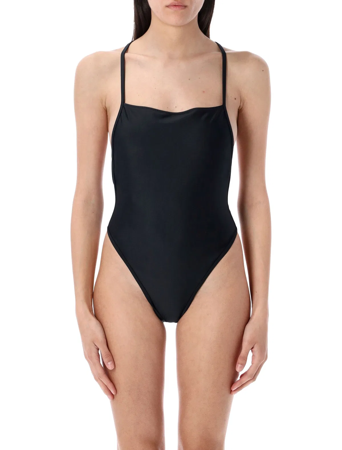 Square-Neck Swimsuit