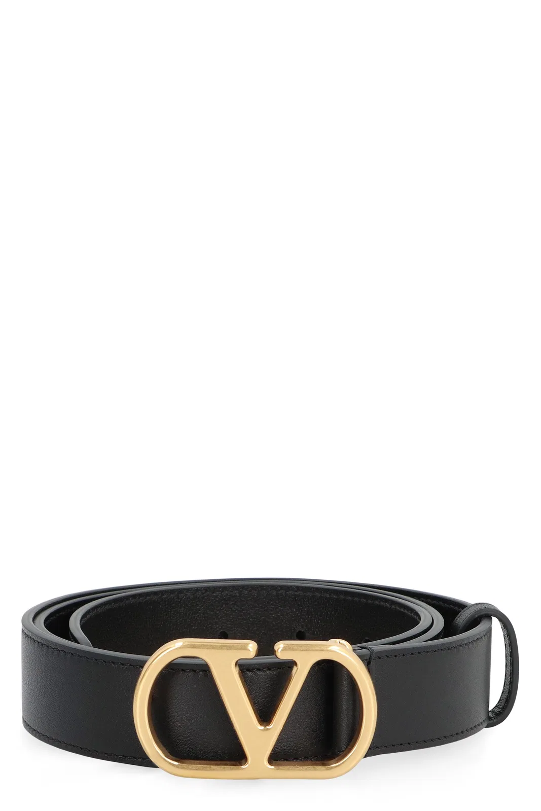 Valentino Garavani Vlogo Signature Leather Belt