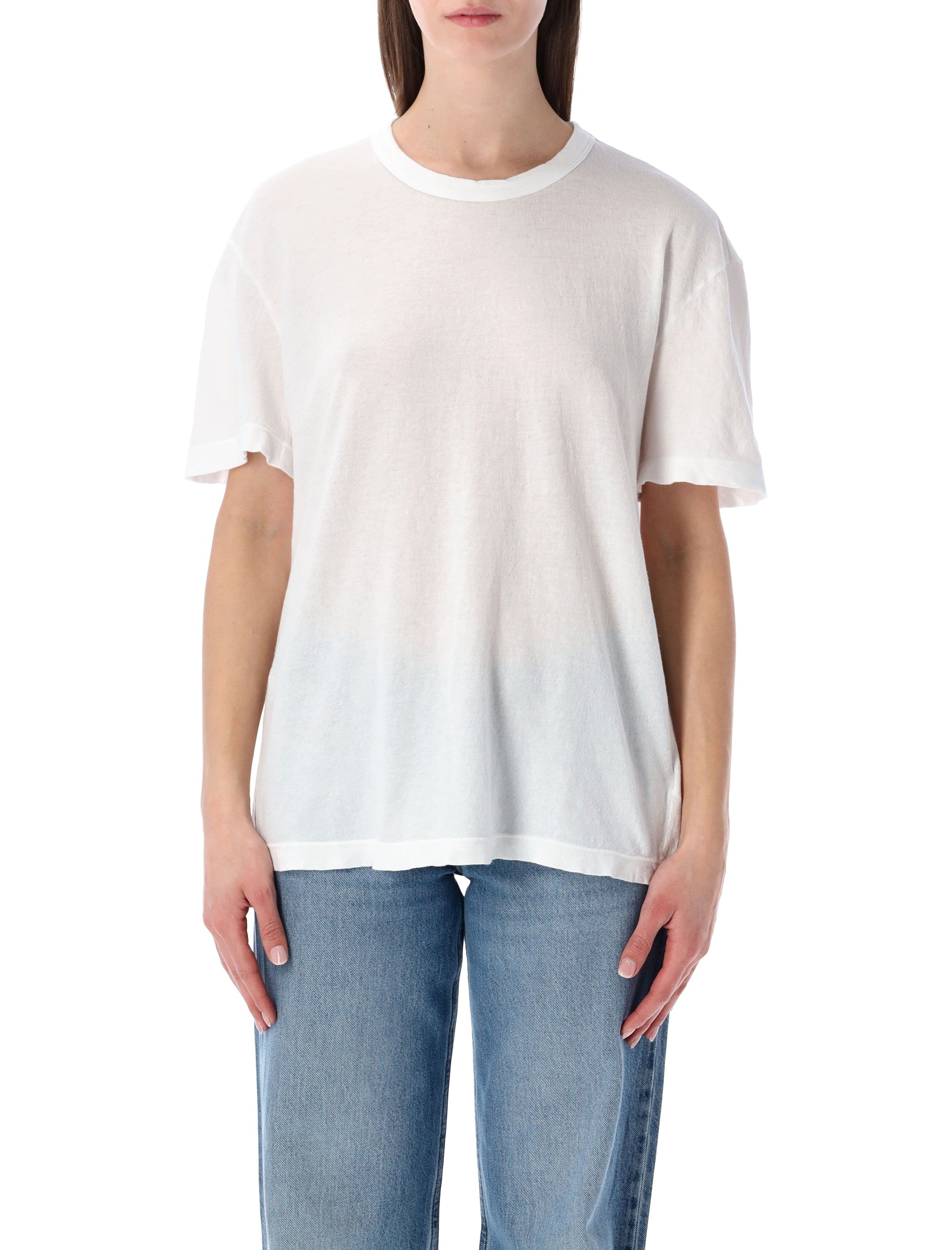 Oversized Crepe Jersey Short Sleeve Tee