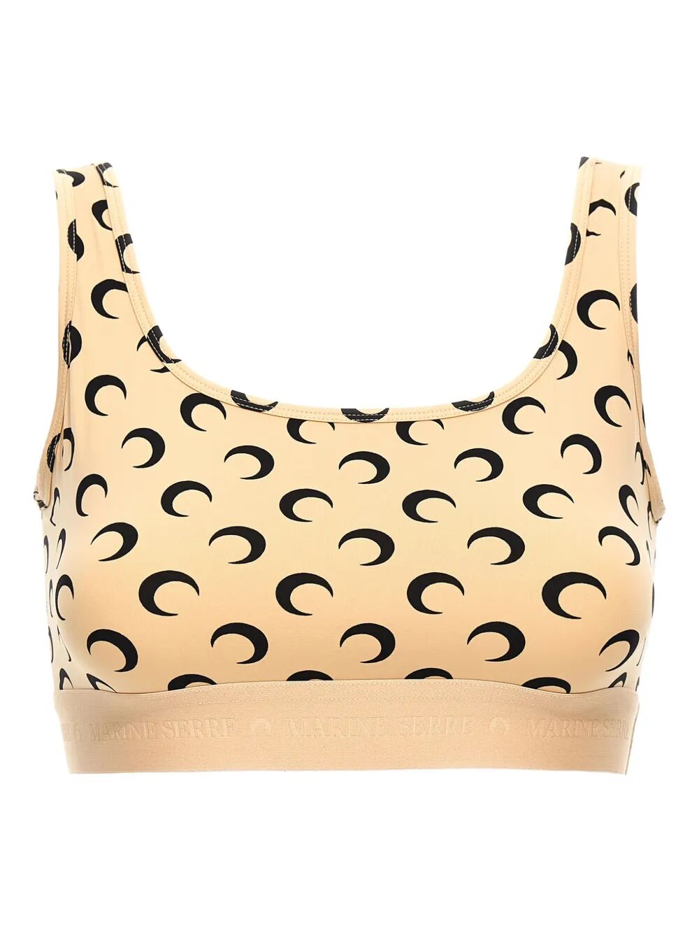 "Moon" Printed Jersey Sports Bra