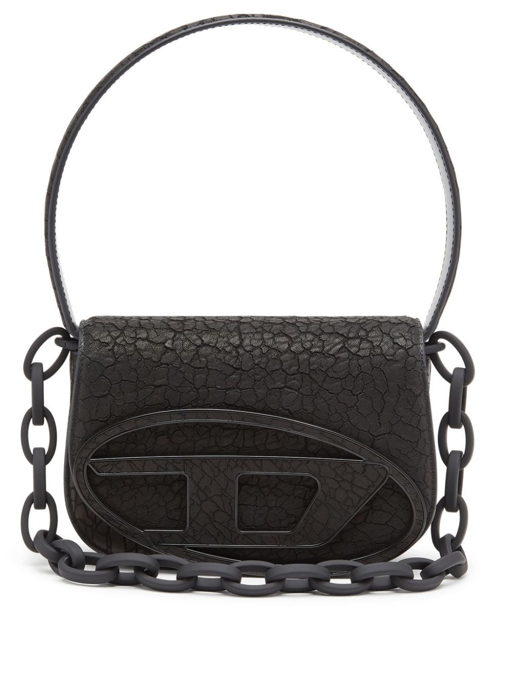 Black Leather 1Dr Shoulder Bag