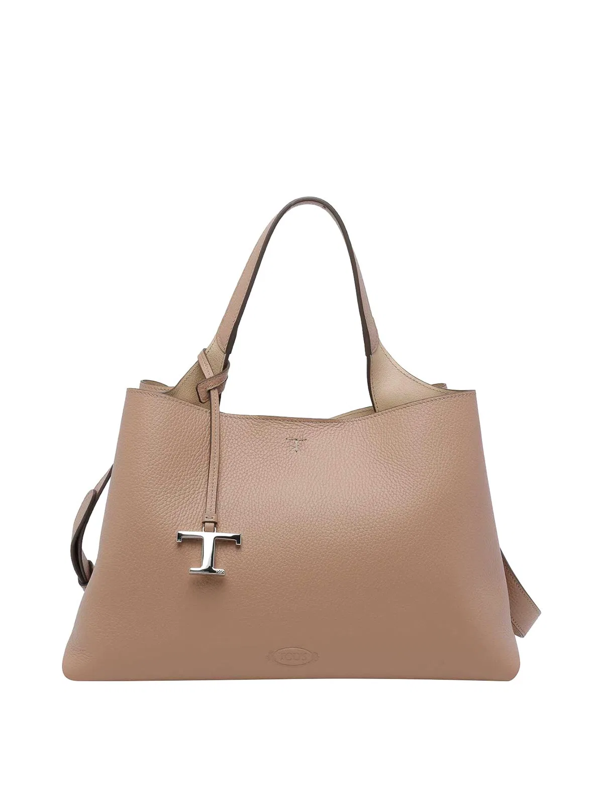 Tod's Medium Leather Handbag In Black