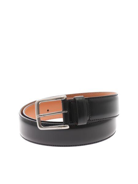 Leather Square Buckled Belt