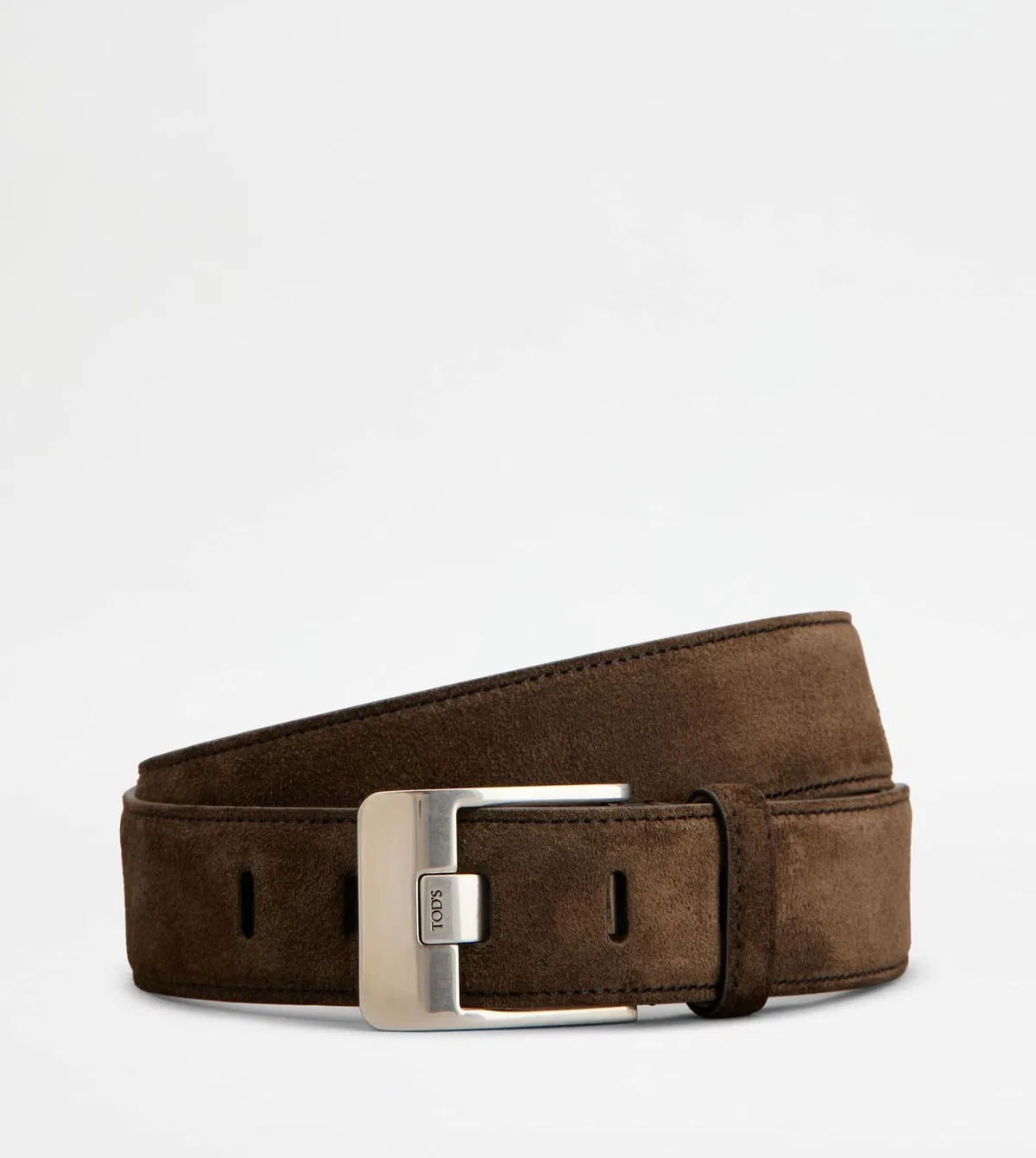 Suede-Leather Buckle Belt