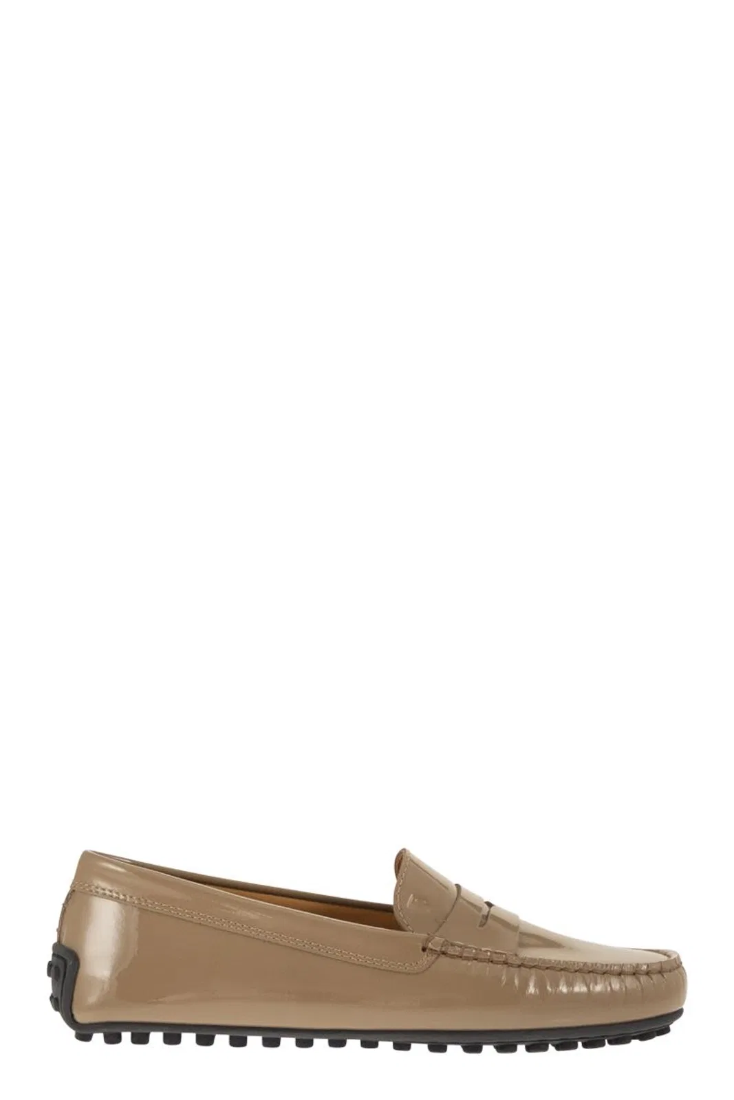 Tod's City Gommino Moccasin In Glossy Leather