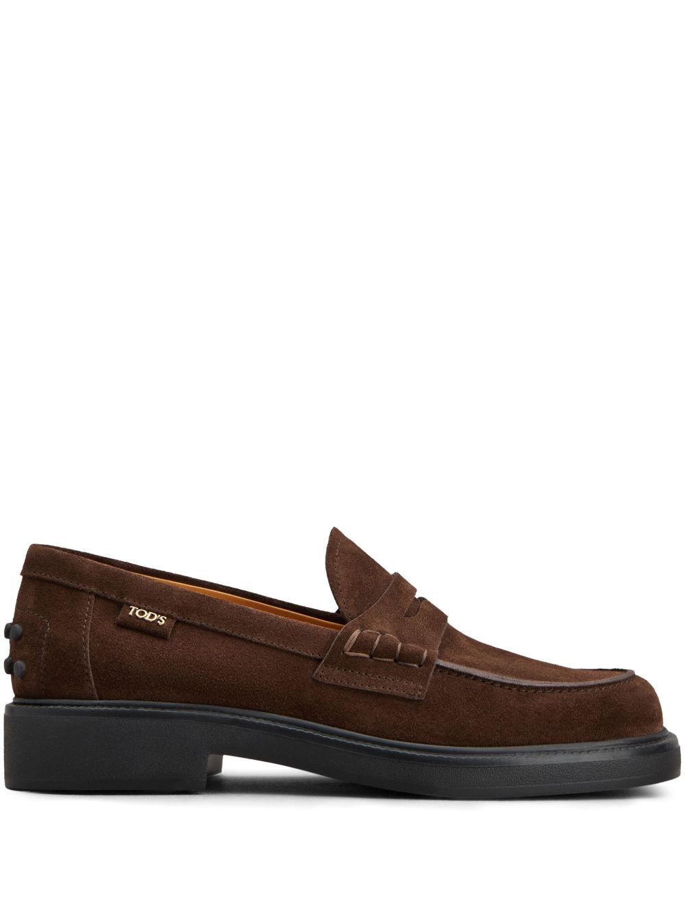 Brown Calf Leather Flat Shoes
