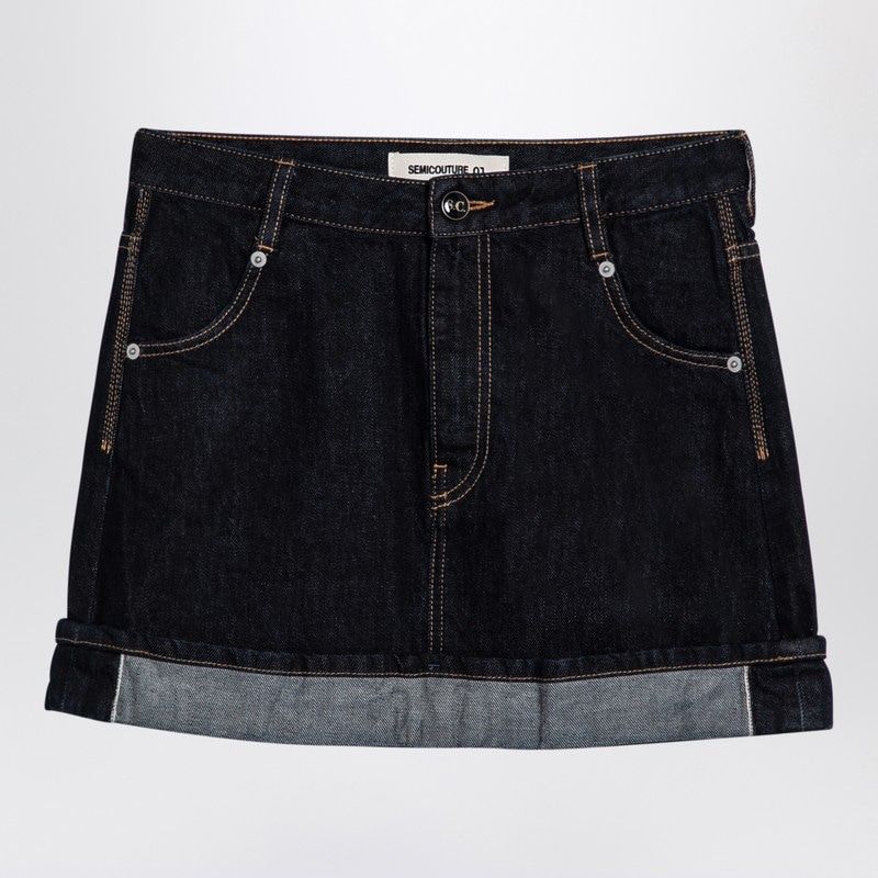 Floriane Miniskirt In Dark Denim
