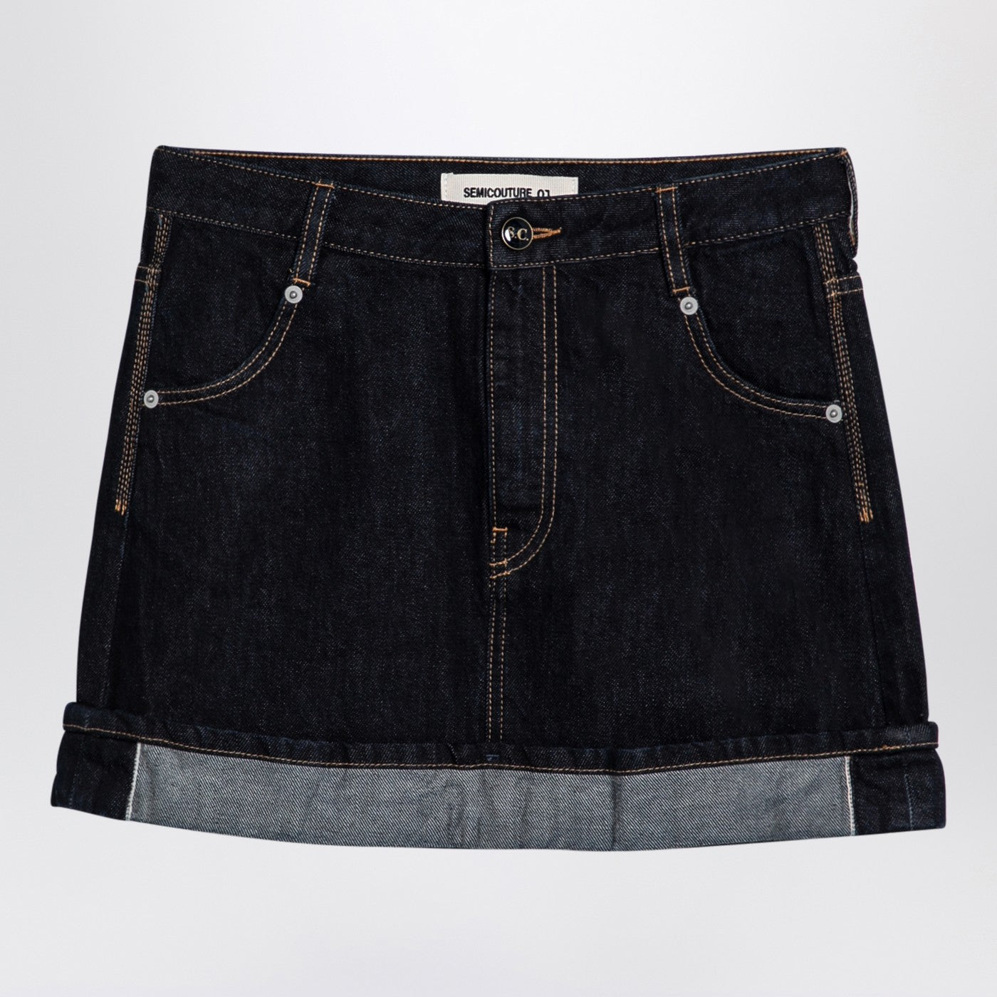 Floriane Miniskirt In Dark Denim