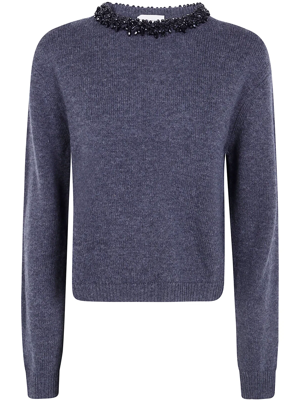 "Denny" Short Sleeves Round Neck Sweater