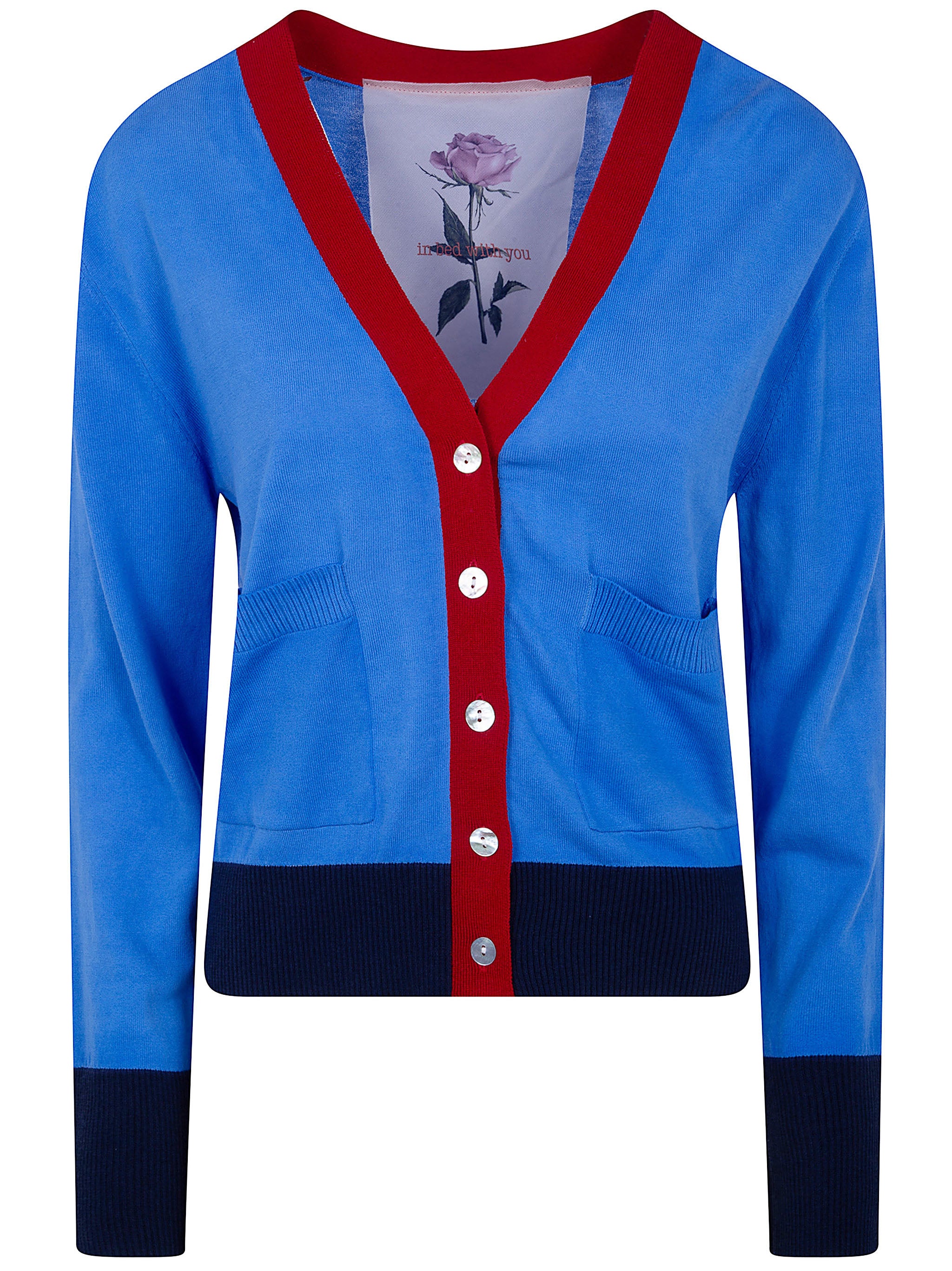 V Neck Printed Cardigan