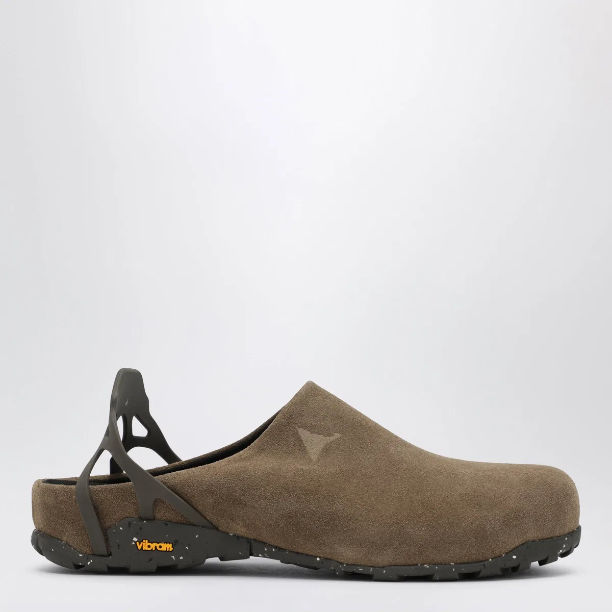 Taupe Fedaia Clogs In Suede