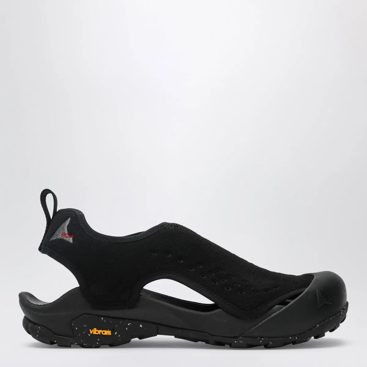 Arpy Black Sandals In Mesh And Microfiber