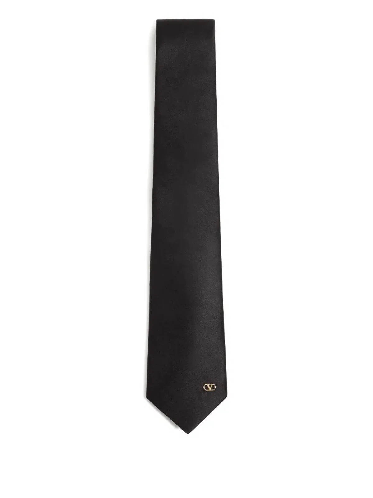 Valentie Silk Tie With Vlogo Signature Detail