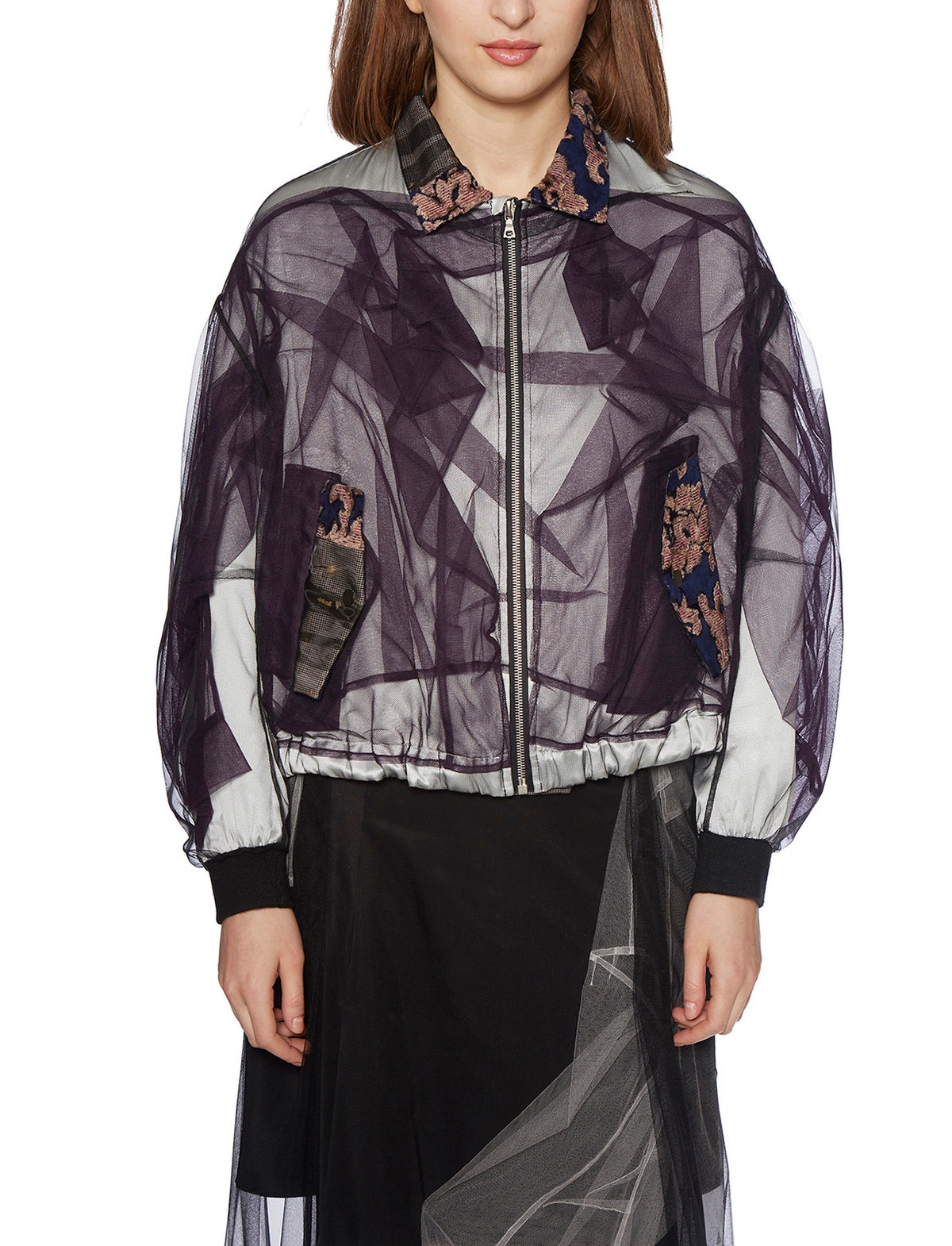 Satin And Tulle Bomber