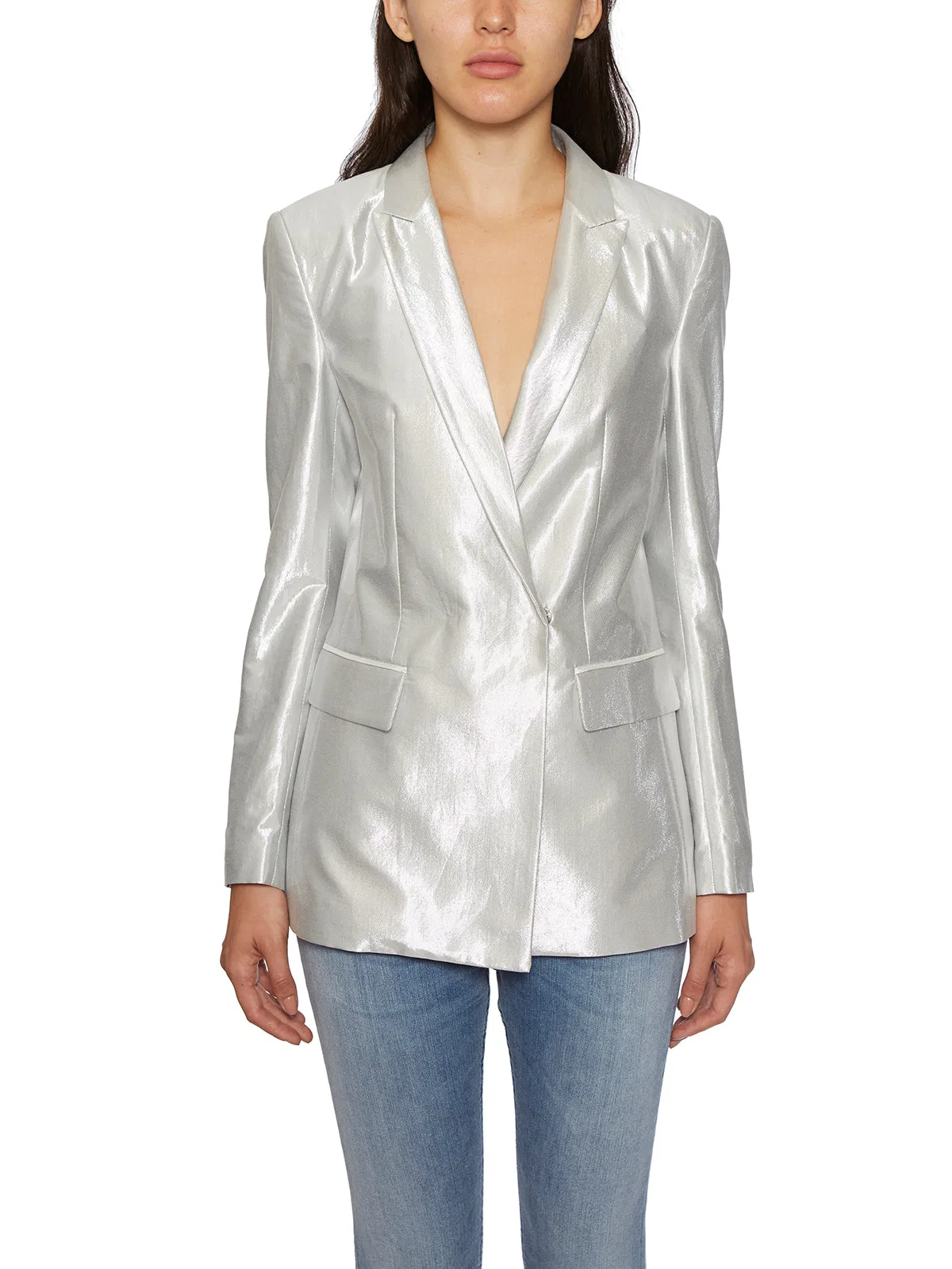 Laminated Blazer Jacket