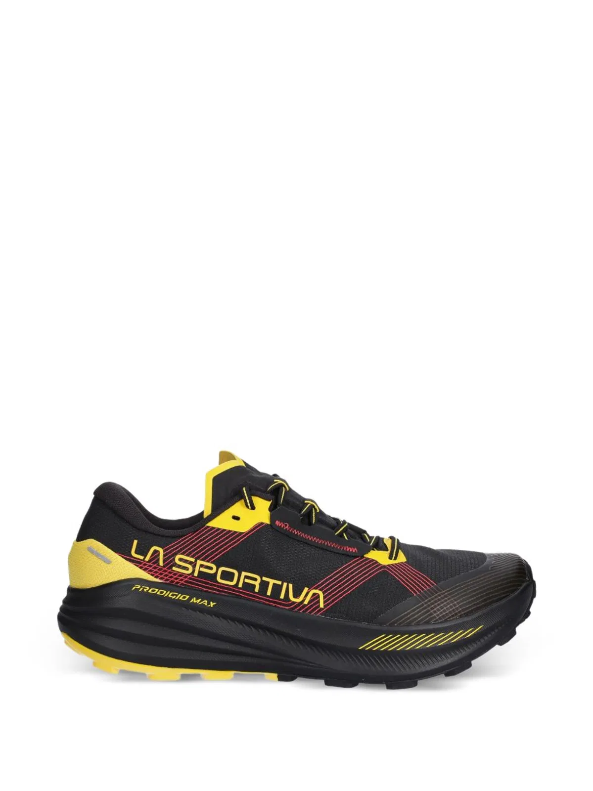 Flat Shoes, Black/Yellow.