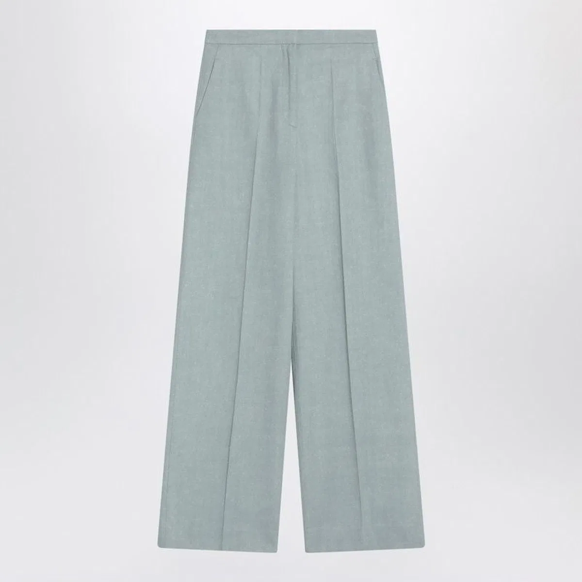Gray Fog Pants In Cotton Blend