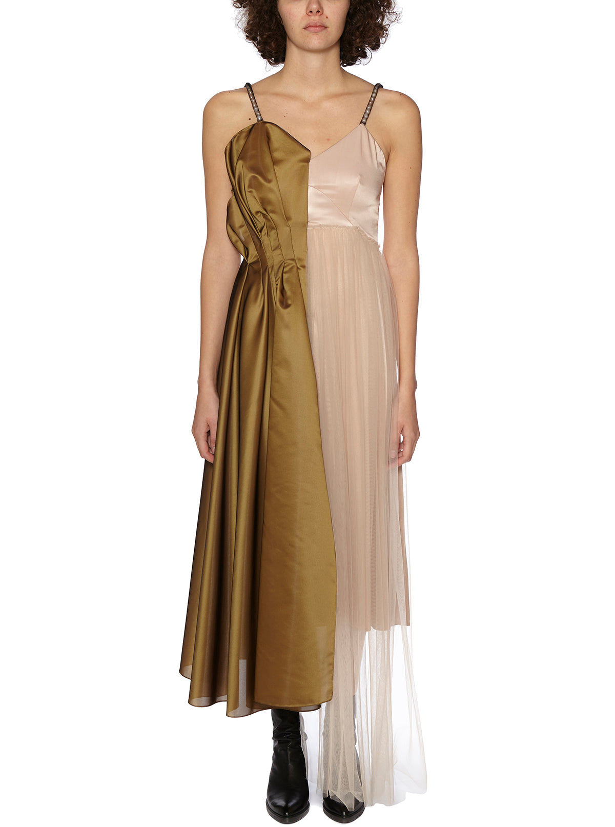Silk Tulle Long Dress