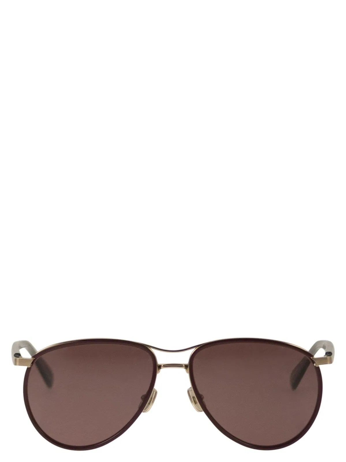 Titanium Aviator Sunglasses With Polarised Lenses