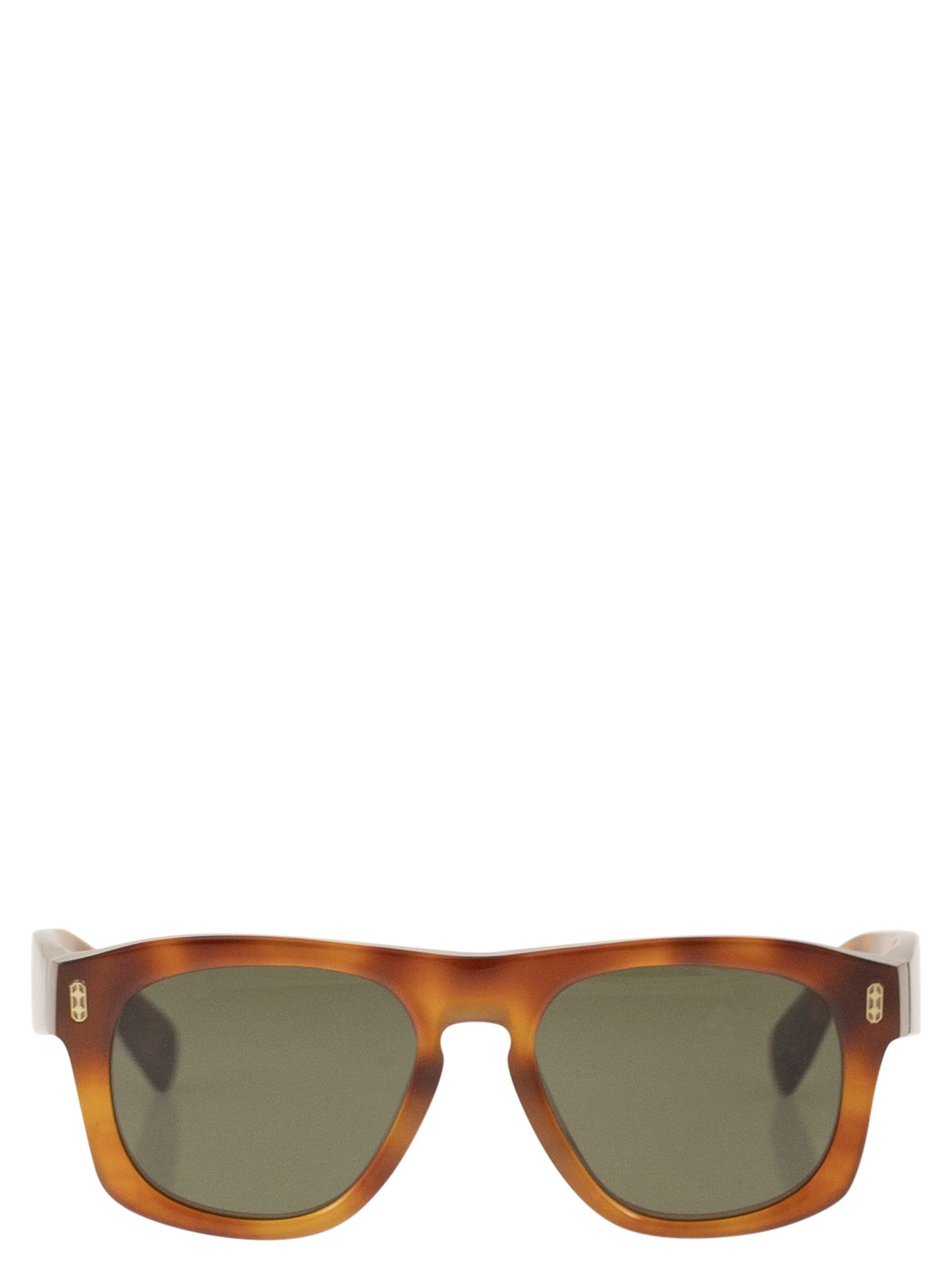 Tortoiseshell Acetate Sunglasses With Iconic Details