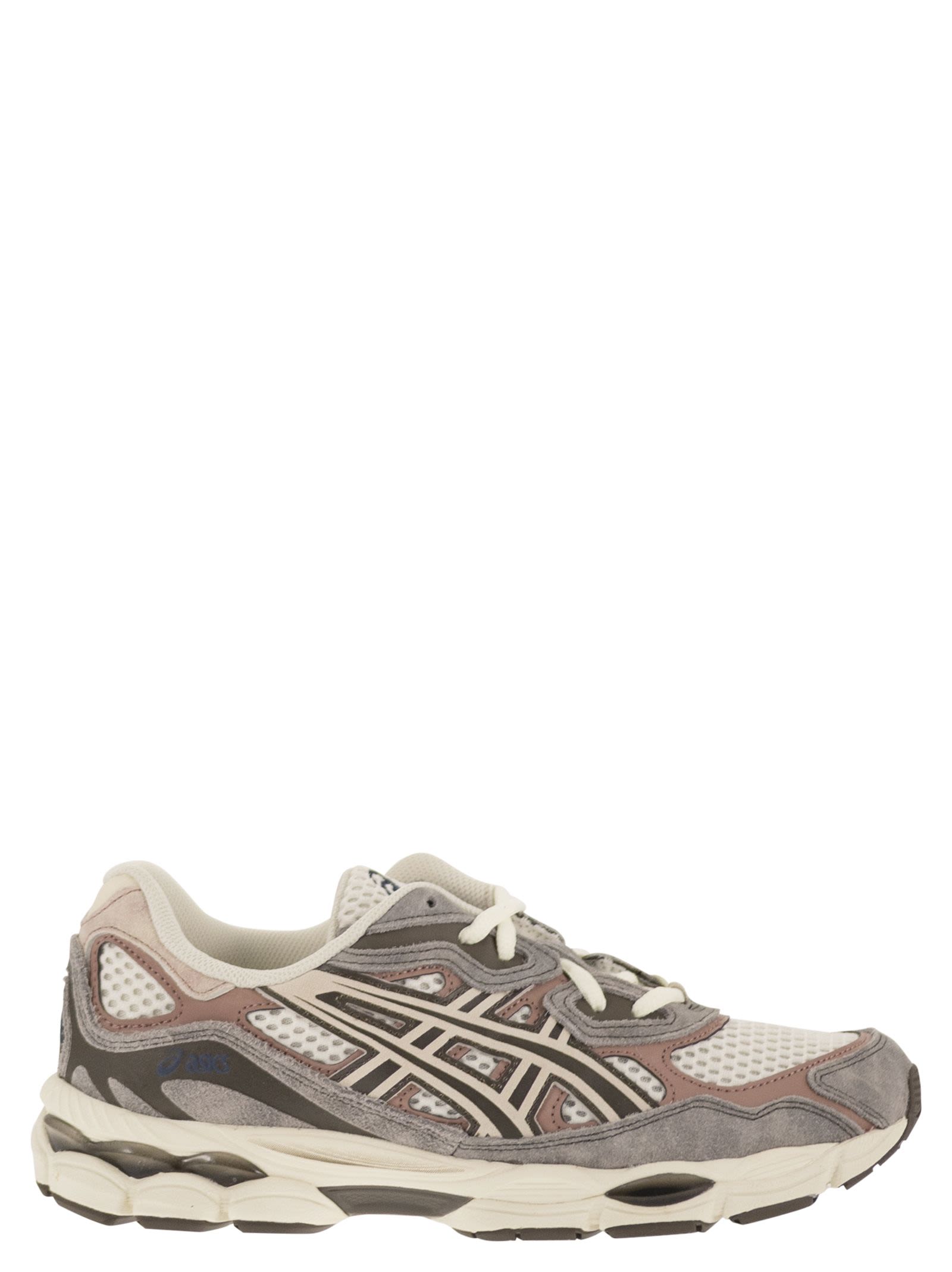 Gel-Nyc - Suede And Mesh Trainers With Cushioned Sole