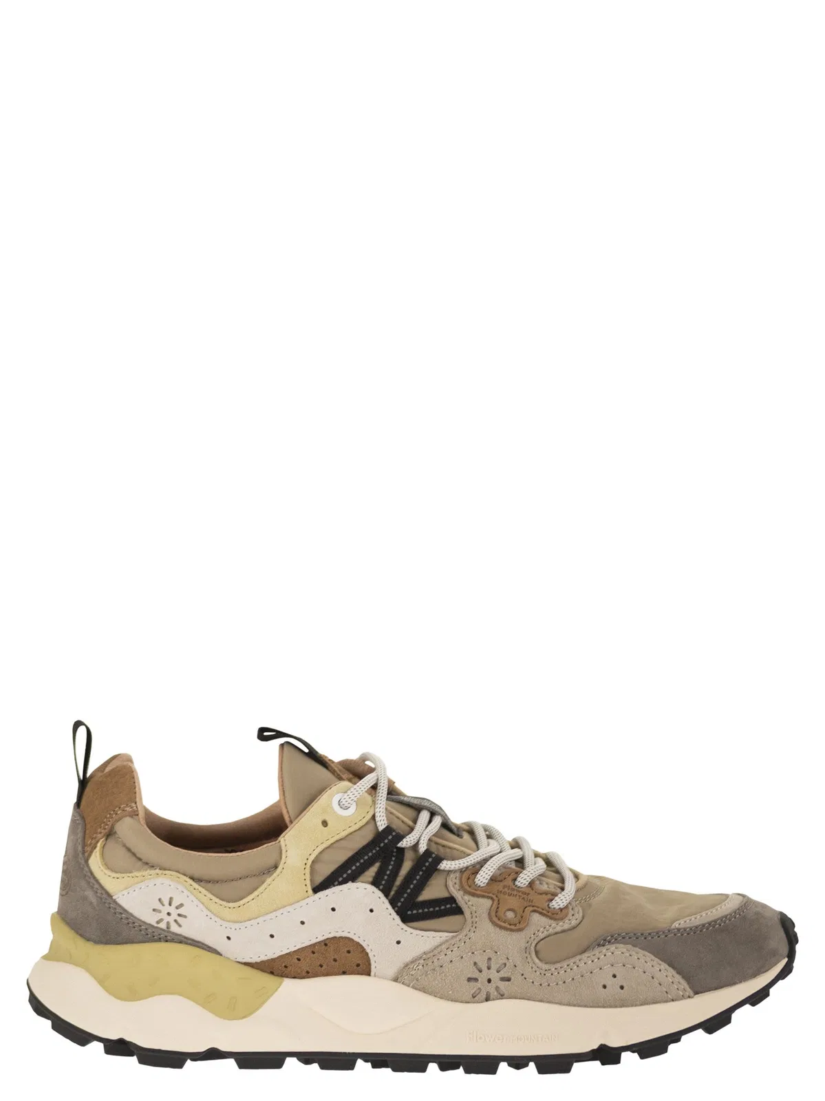 Yamano 3 - Sneakers In Suede And Technical Fabric