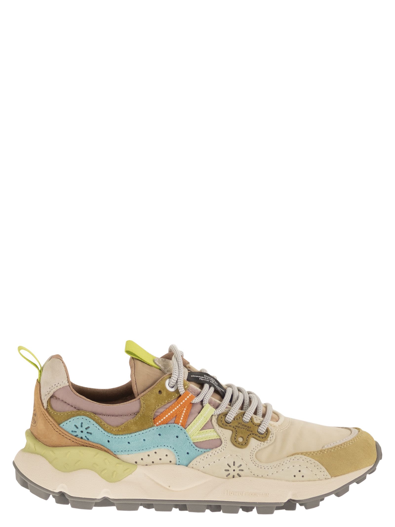 Yamano 3 - Sneakers In Suede And Technical Fabric