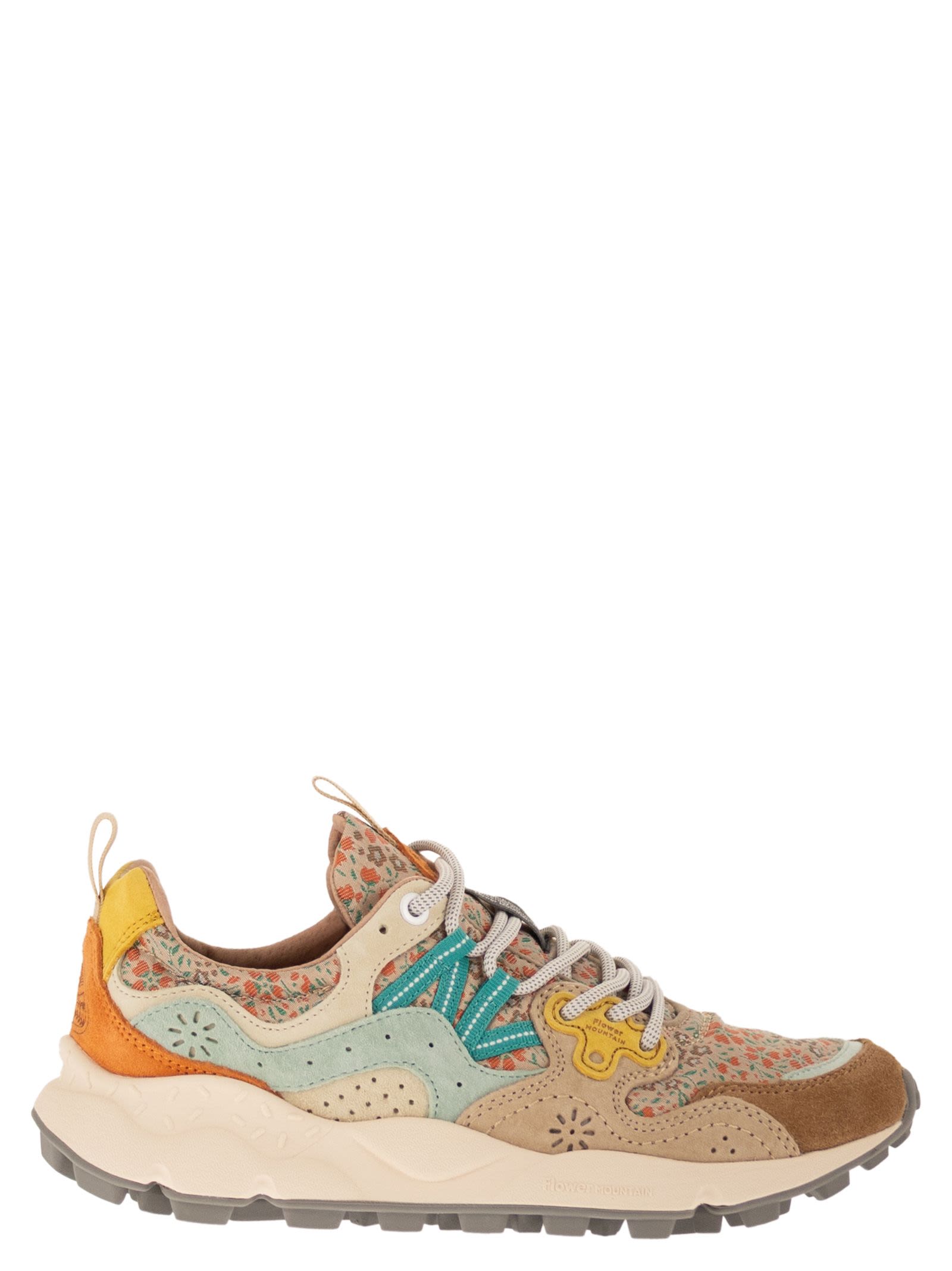 Yamano 3 - Sneakers In Suede And Technical Fabric