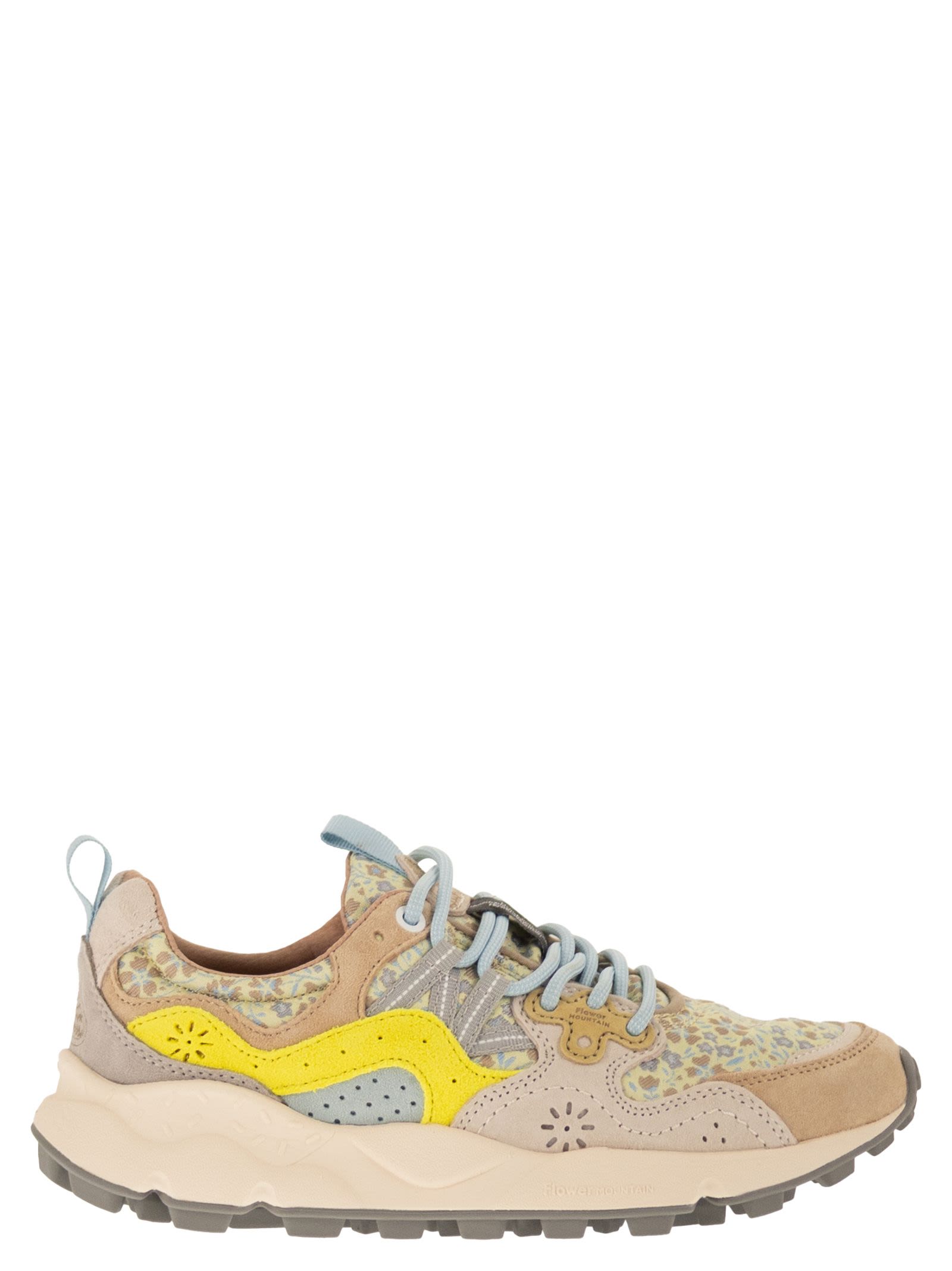 Yamano 3 - Sneakers In Suede And Technical Fabric
