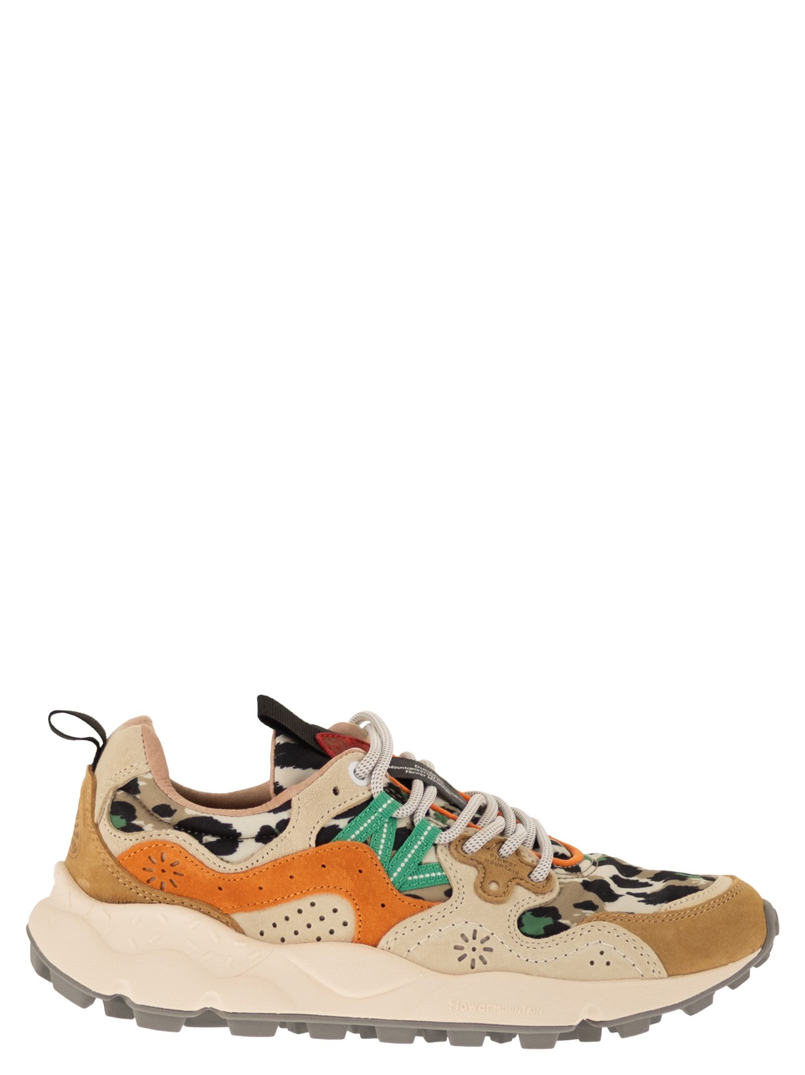 Yamano 3 - Sneakers In Suede And Technical Fabric