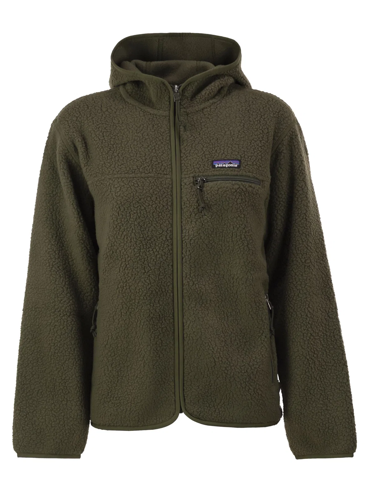 Recycled Teddy Fleece Hooded Jacket