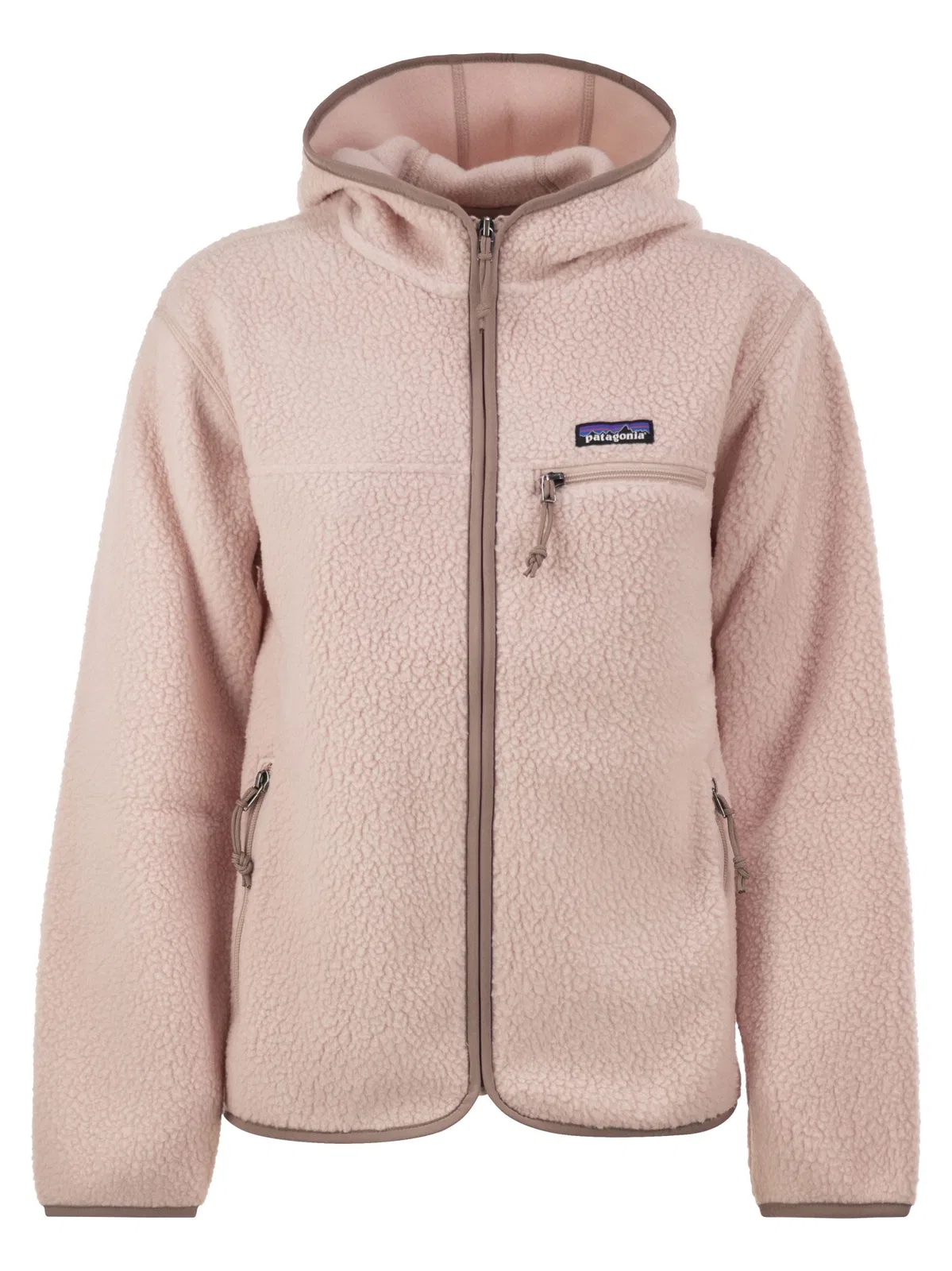 Recycled Teddy Fleece Hooded Jacket