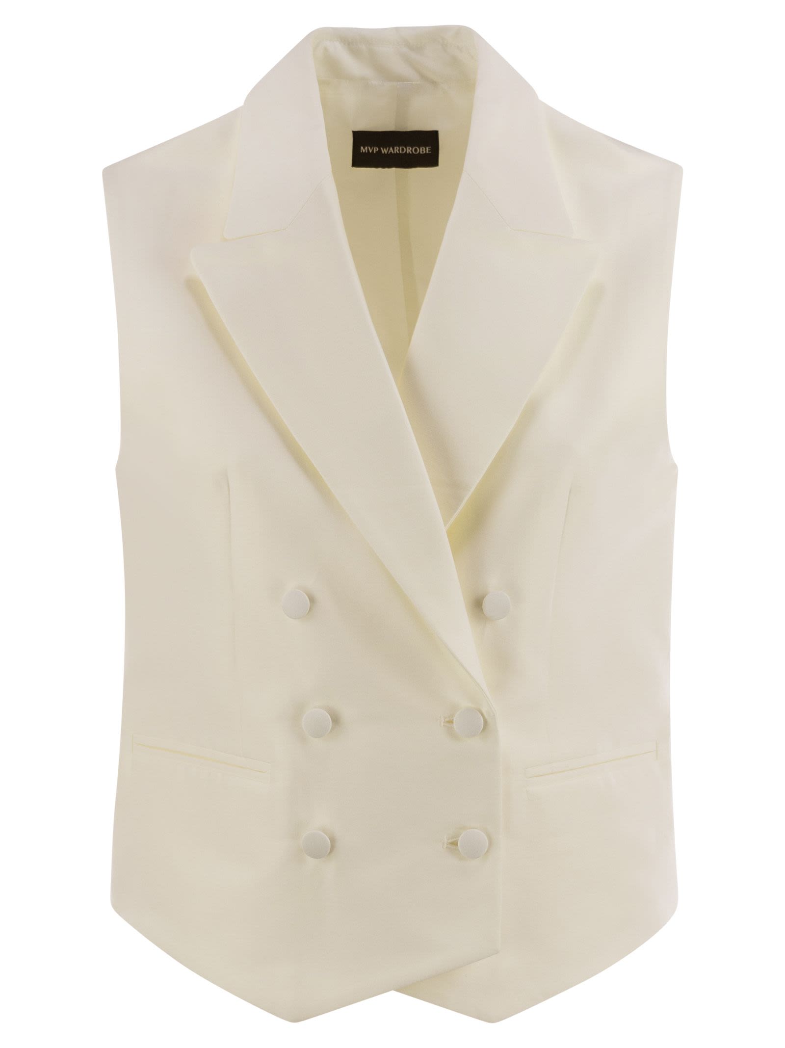 Double-Breasted Cotton And Silk Waistcoat