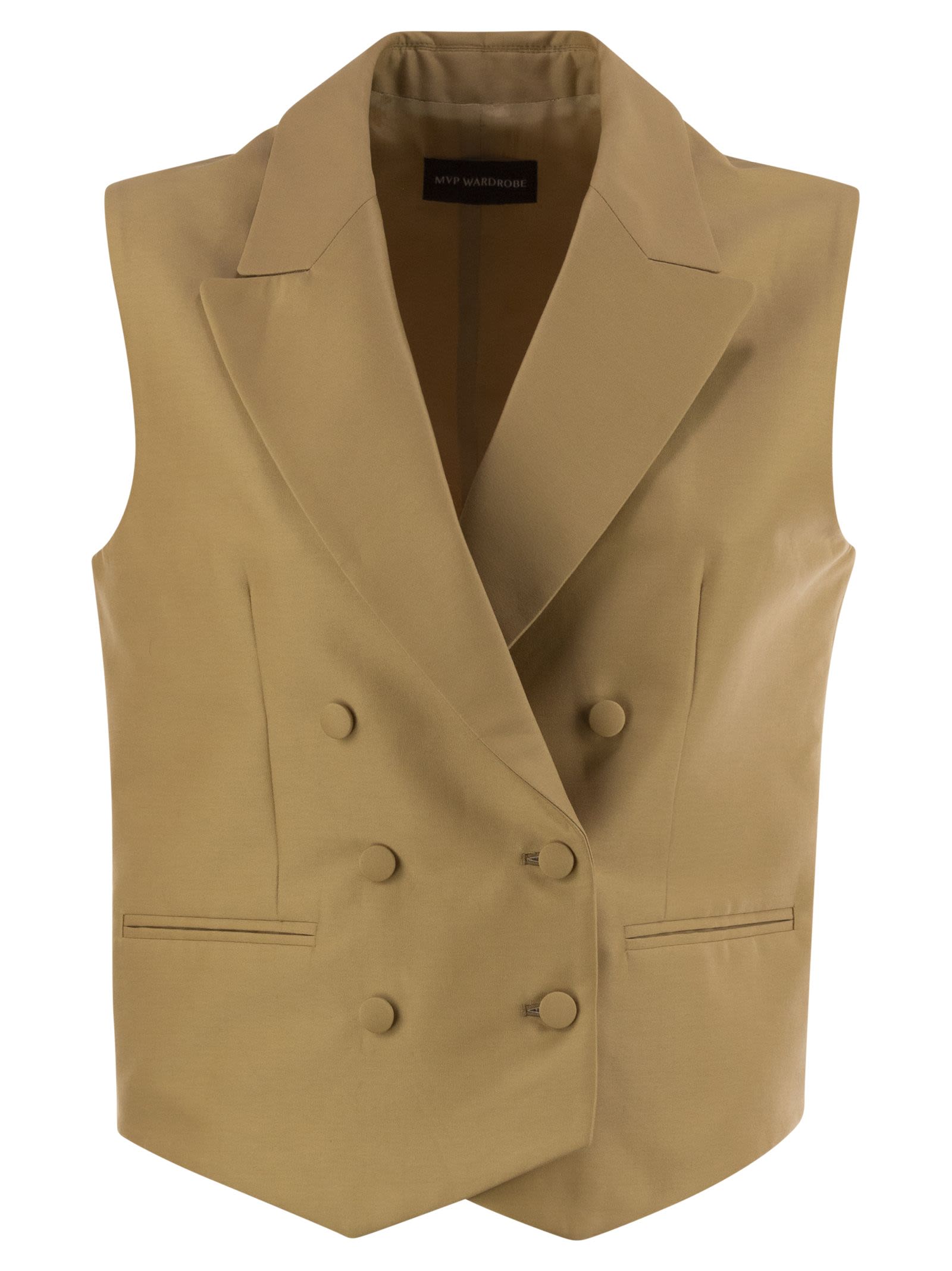 Double-Breasted Cotton And Silk Waistcoat