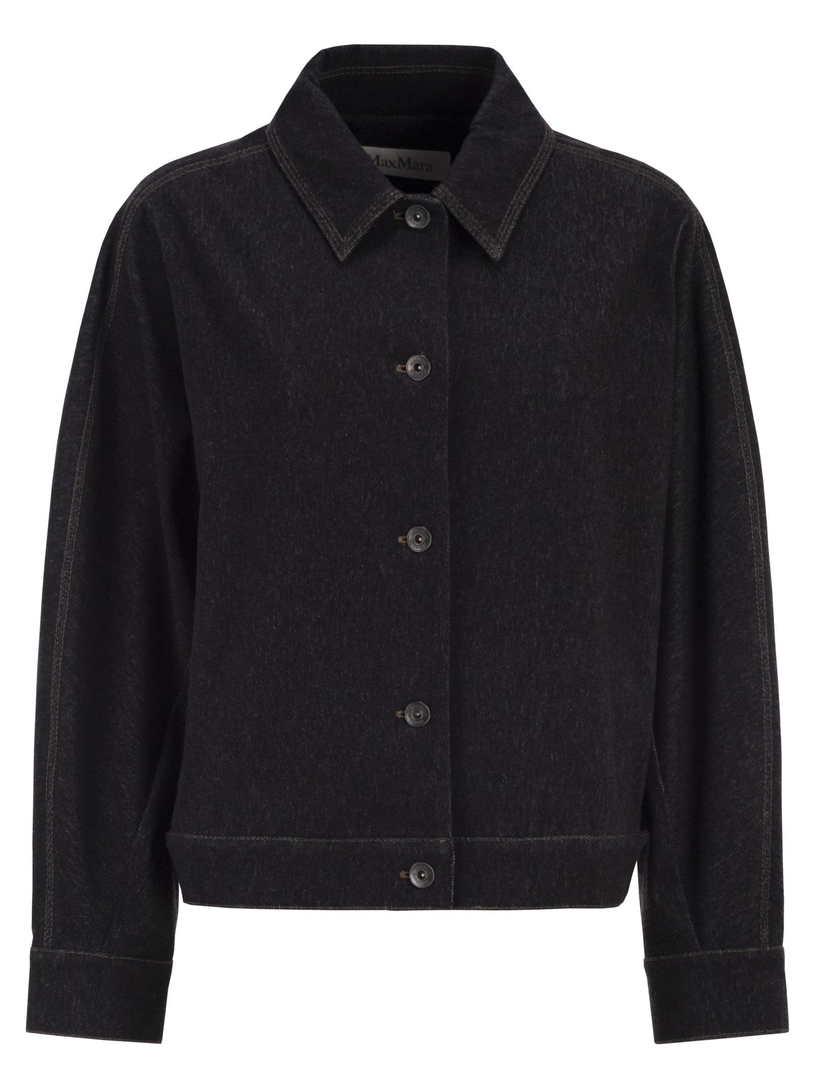Maxmara Mxpnettare - Denim-Effect Jersey Jacket